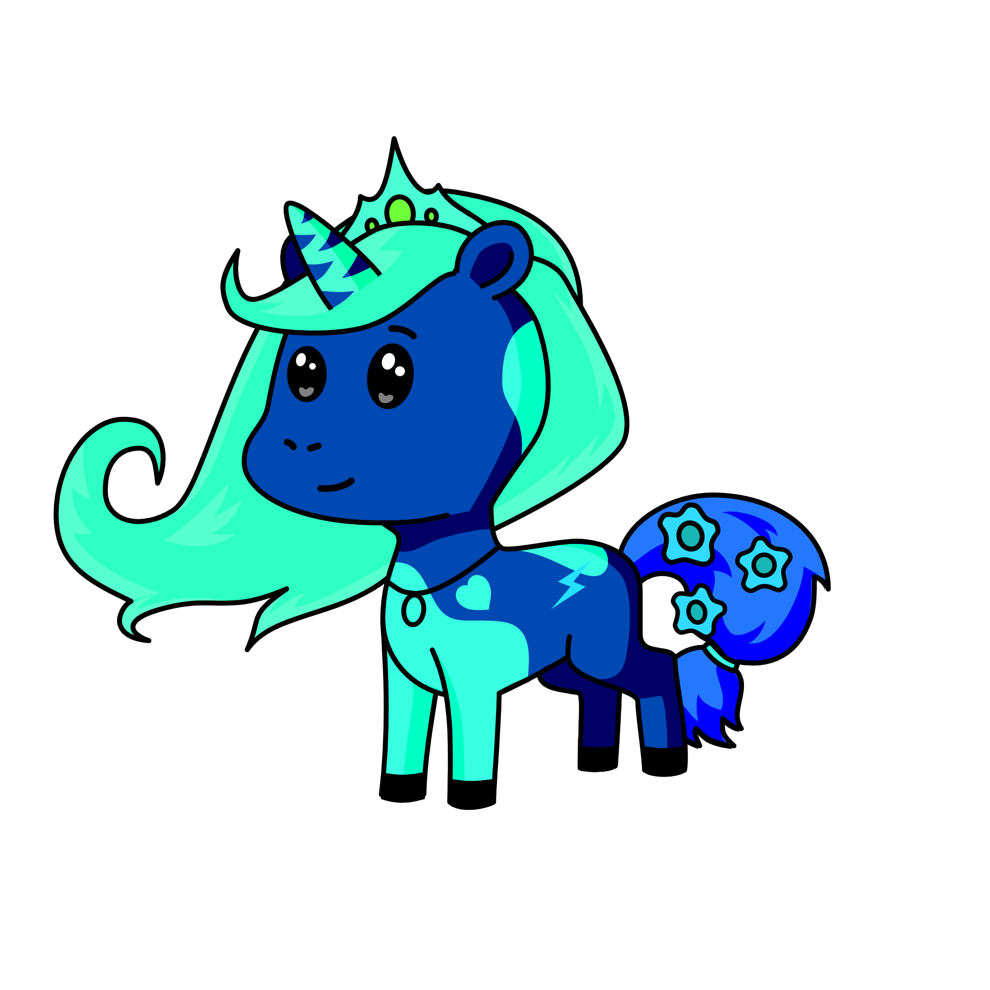 Princess Lulu of the Night, the unicorn