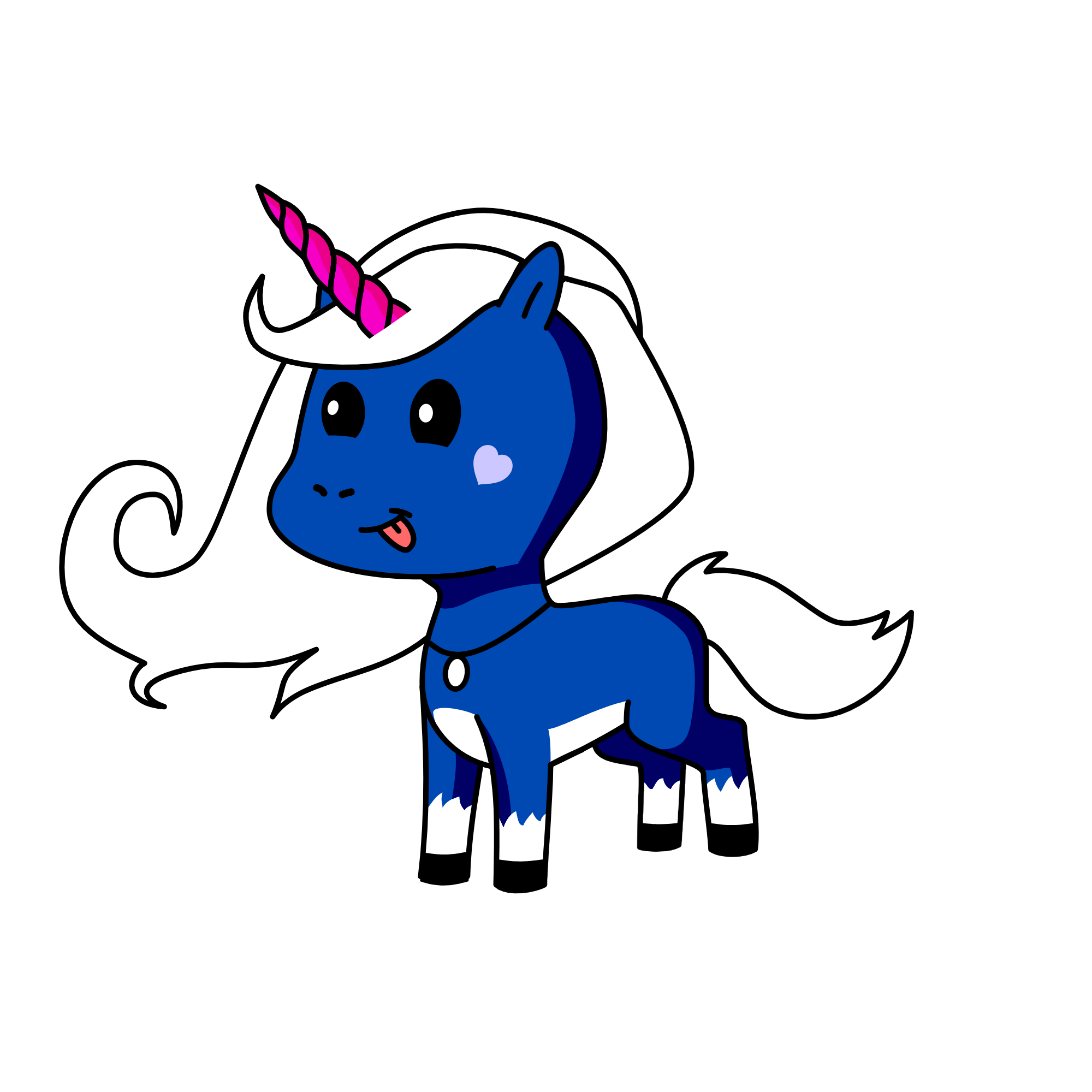 Snow, the unicorn