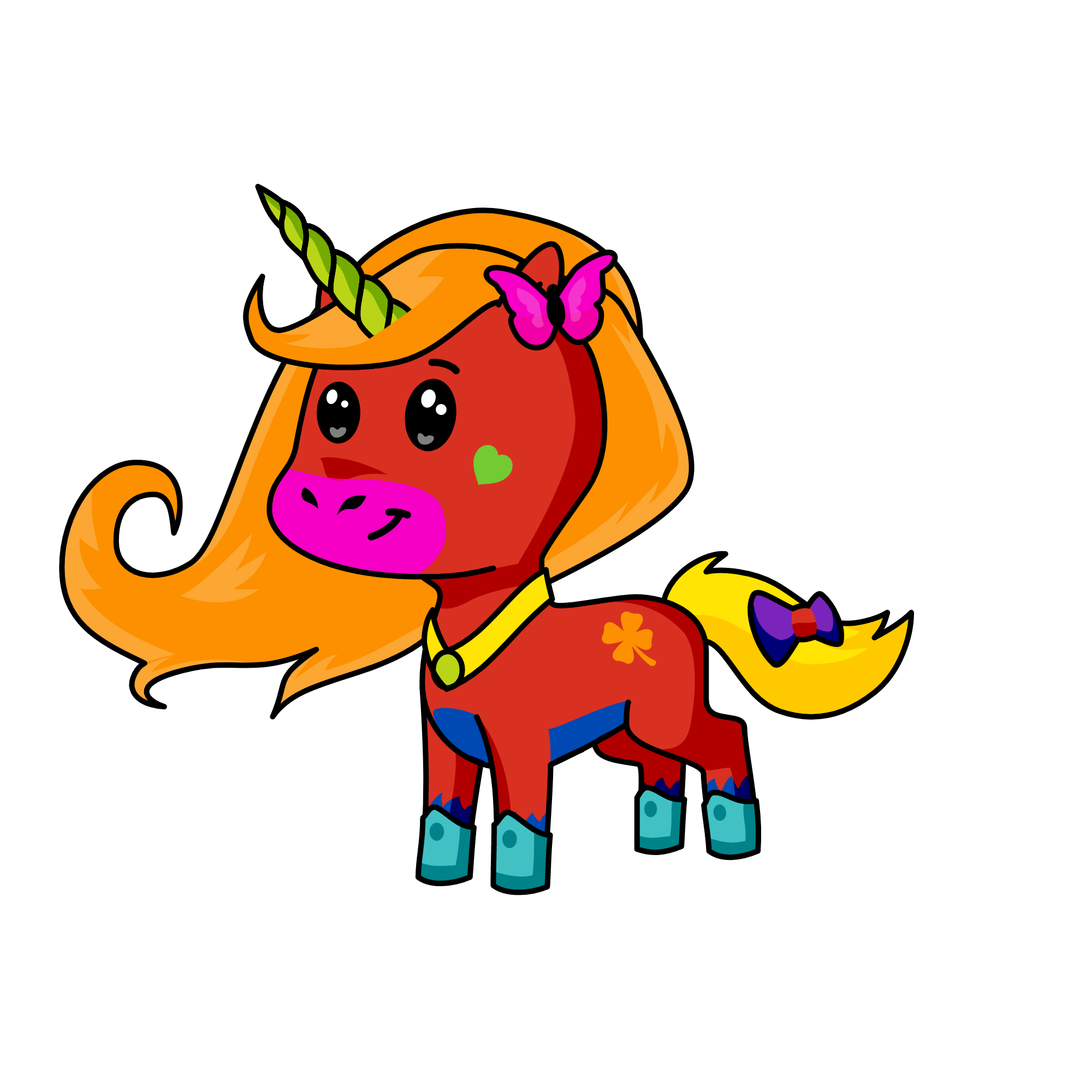 υ, the unicorn