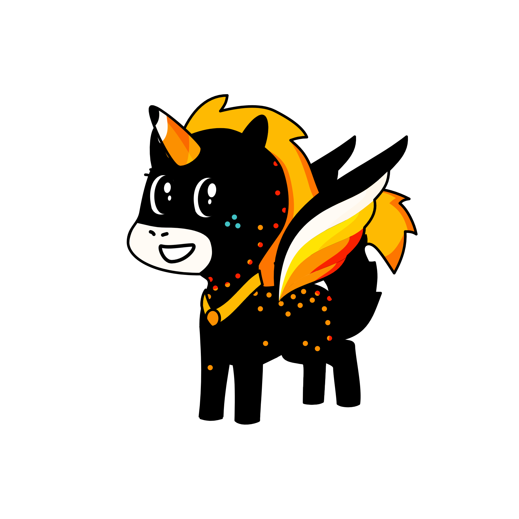 Candy corn, the unicorn
