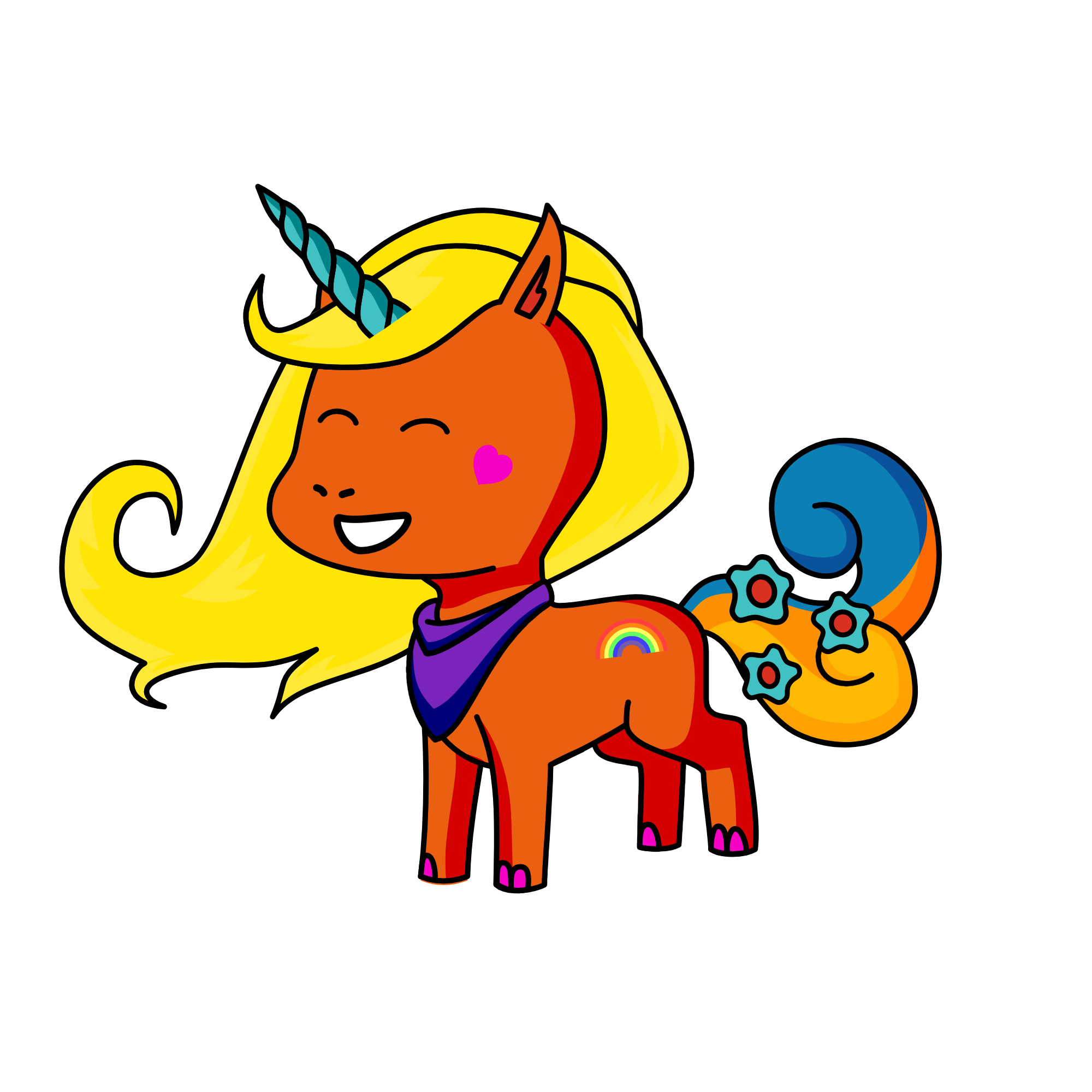 Sandy Cool, the unicorn