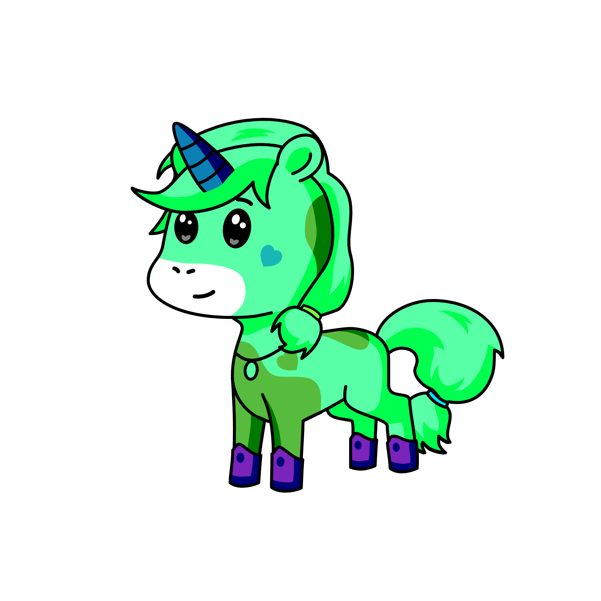 Layla of the forest, the unicorn