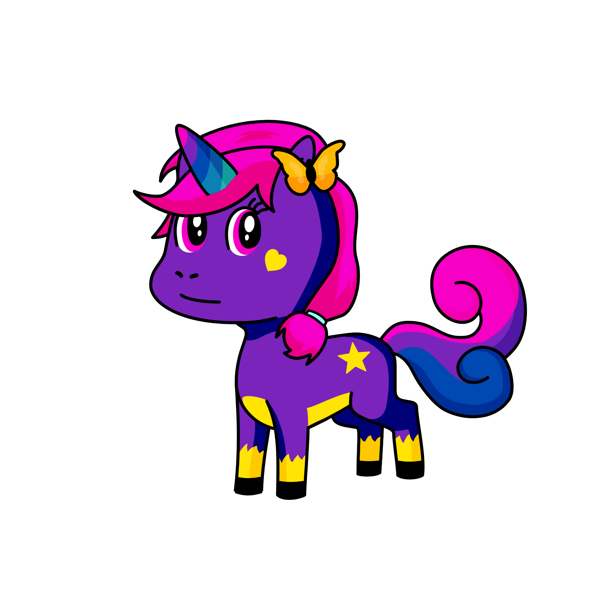 Midnight, the unicorn