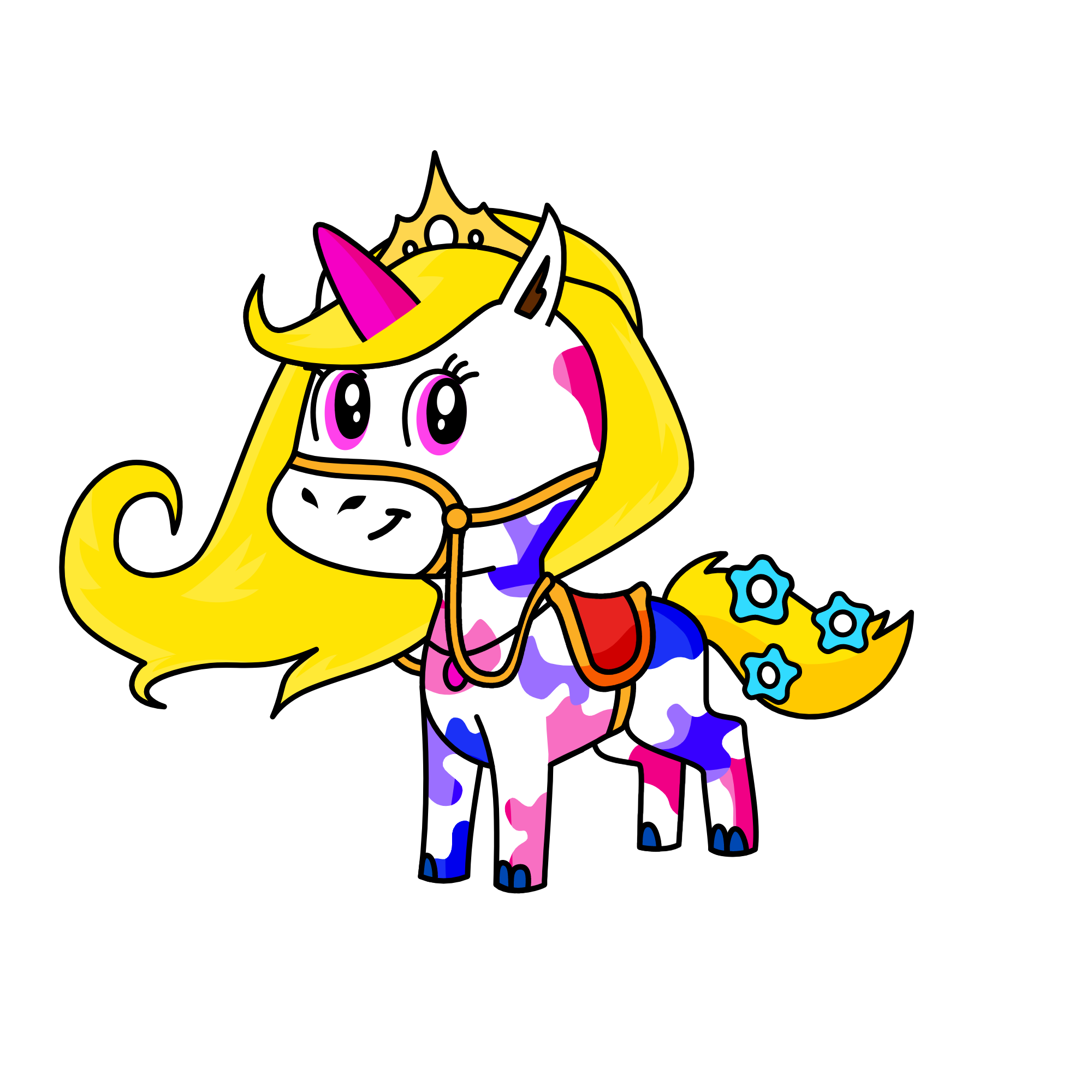 Princess Elana of the night, the unicorn
