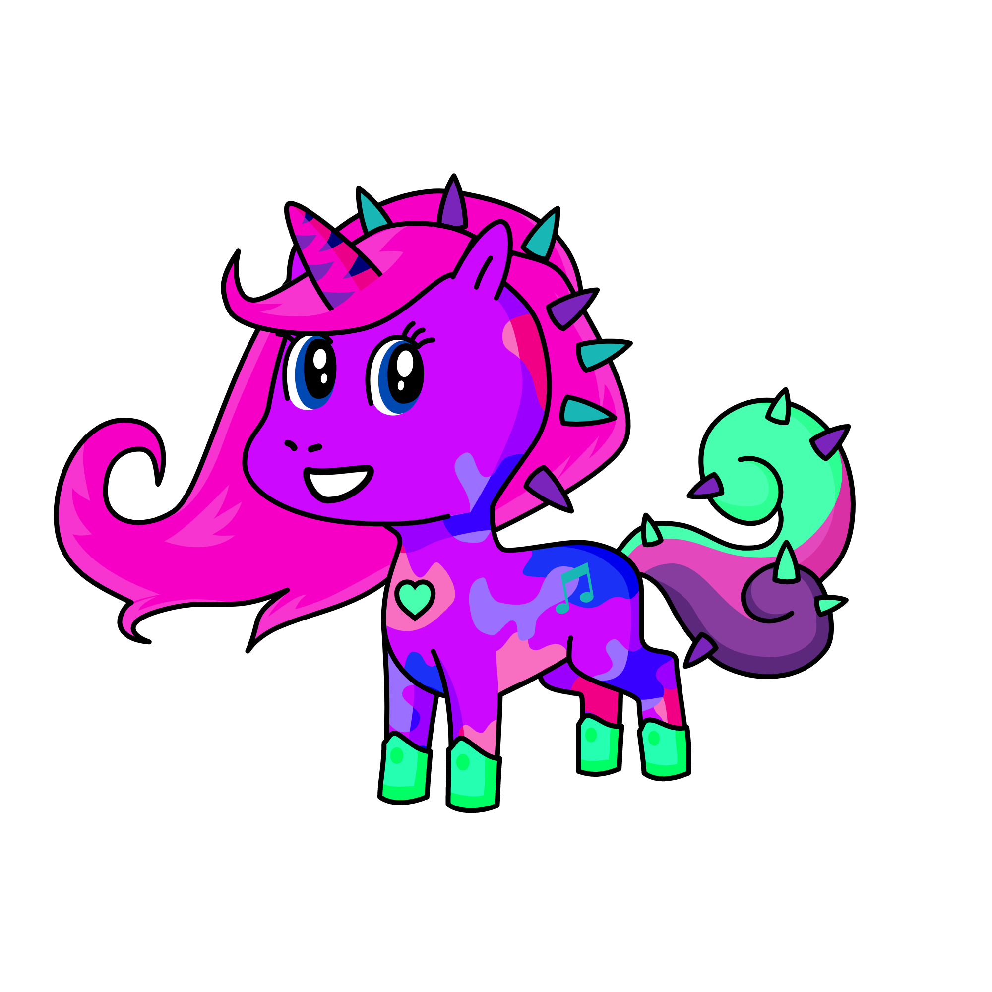 Princess Wanda of Music, the unicorn
