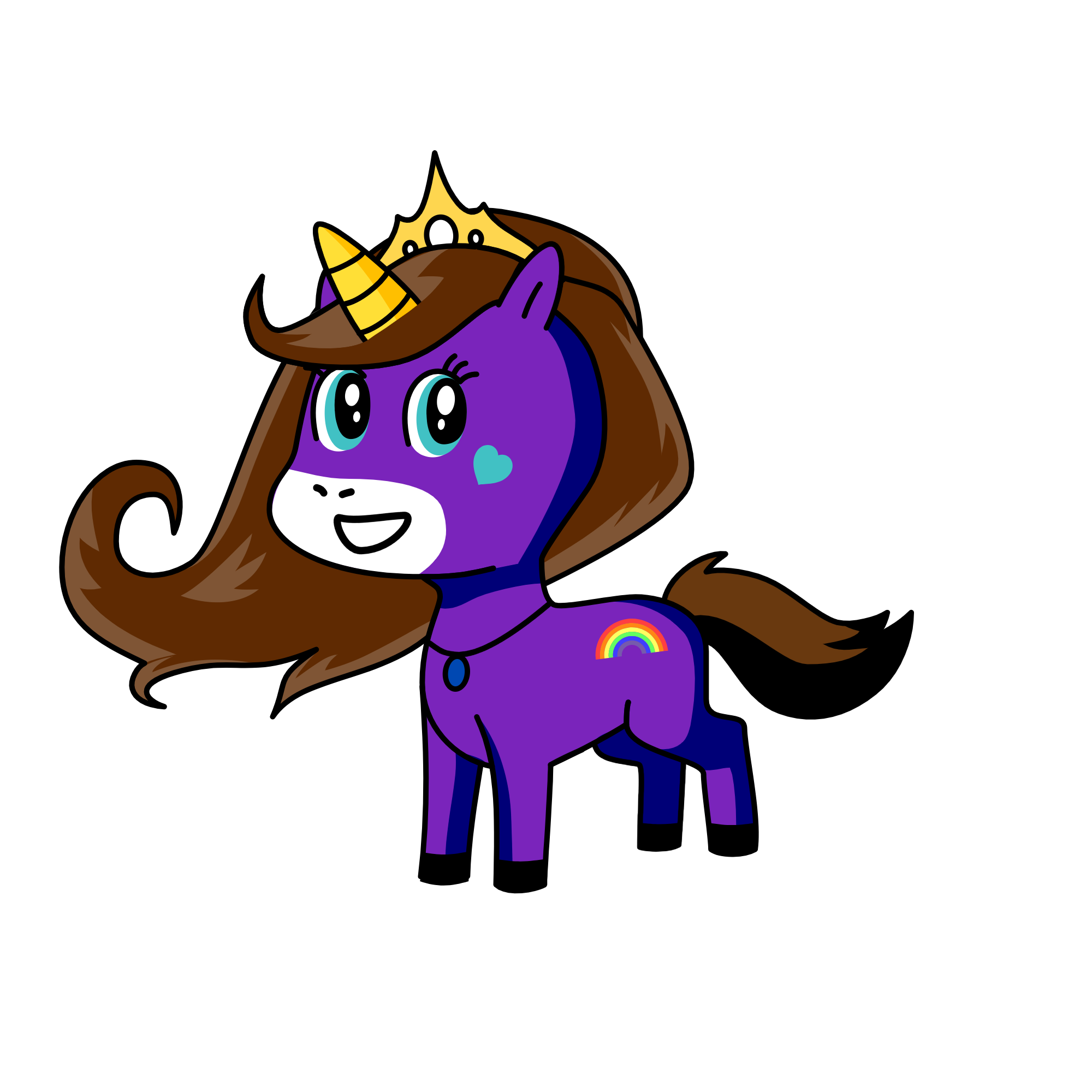 Rainbowtail, the unicorn