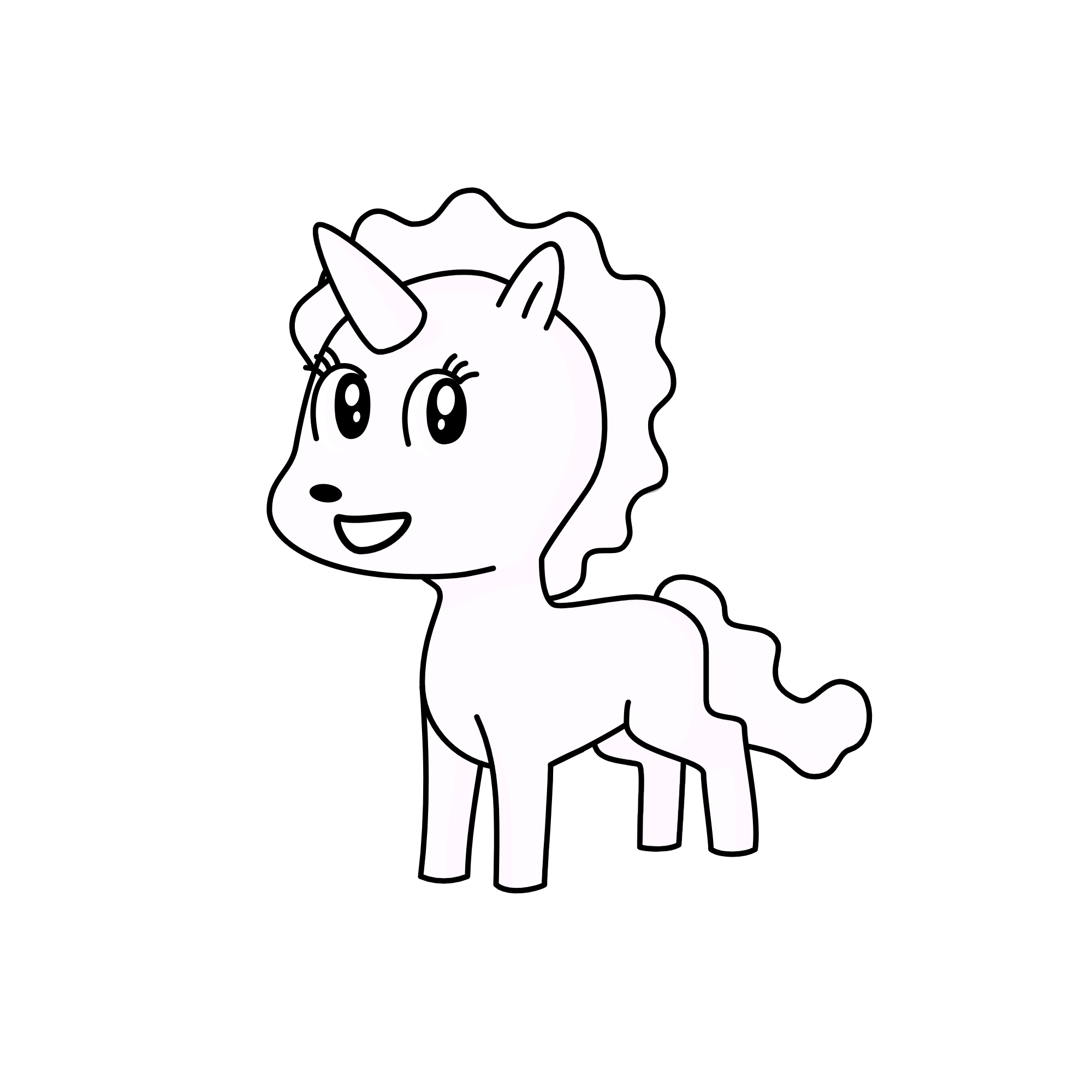 white , the unicorn