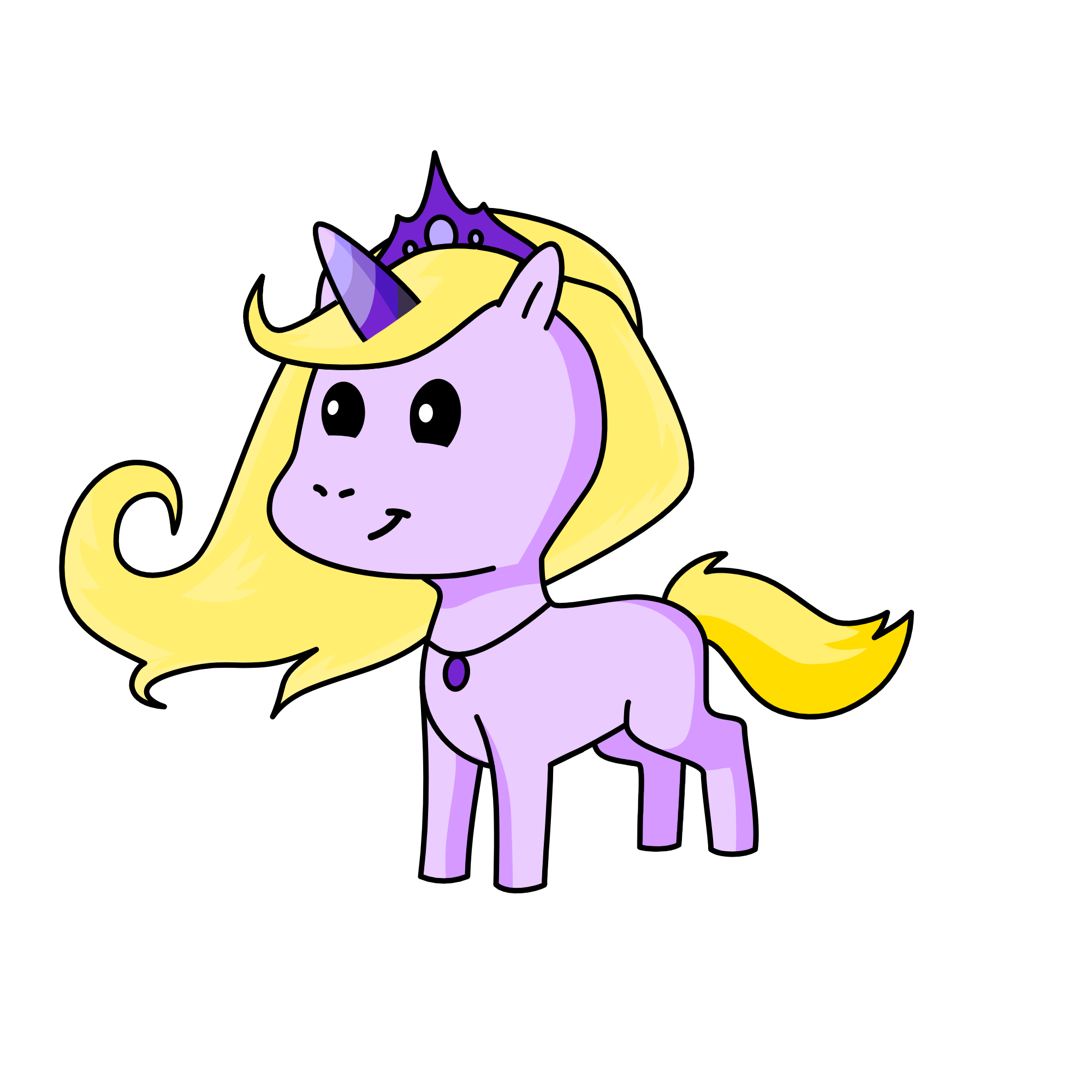 Rapunzel, the unicorn