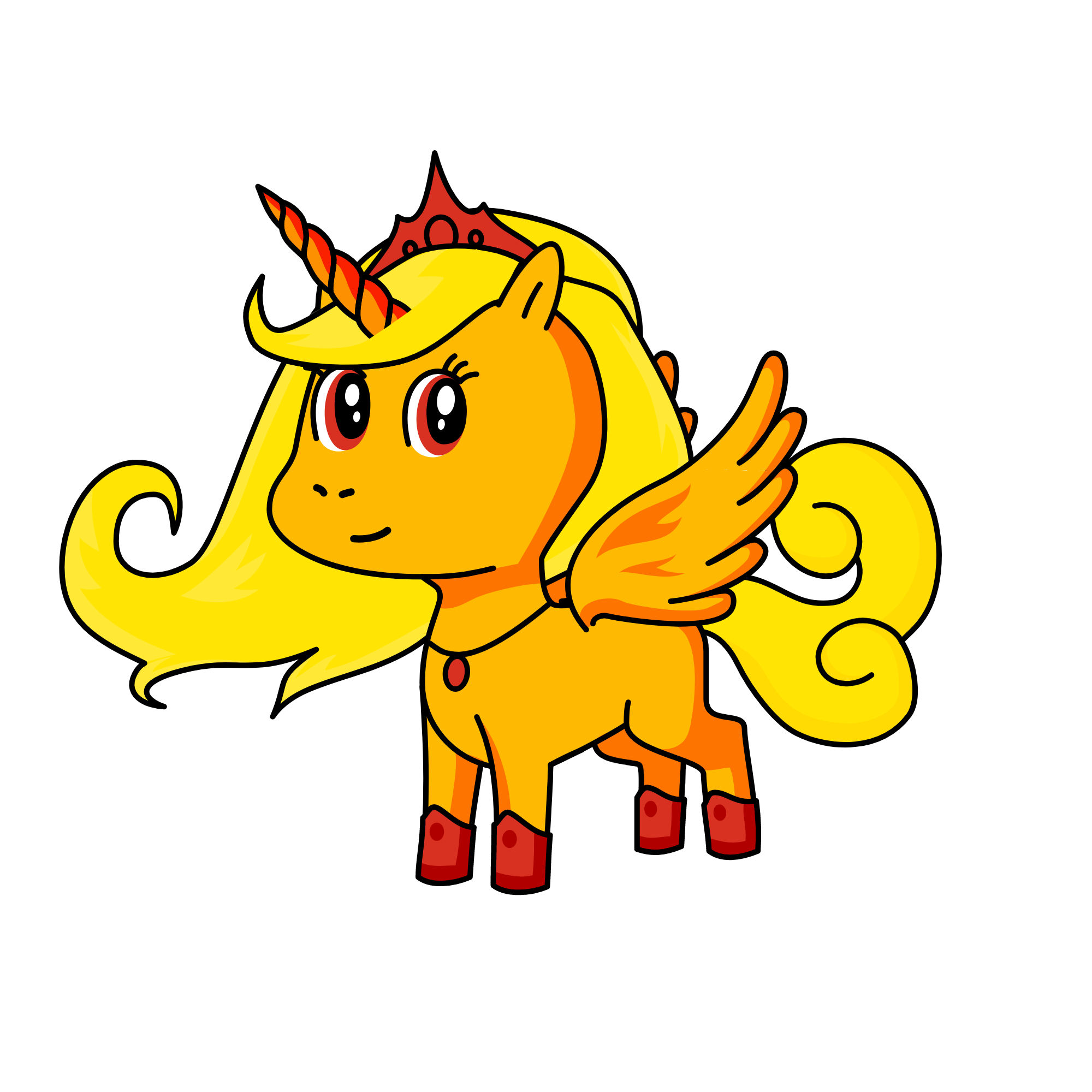 sun in the drak, the unicorn
