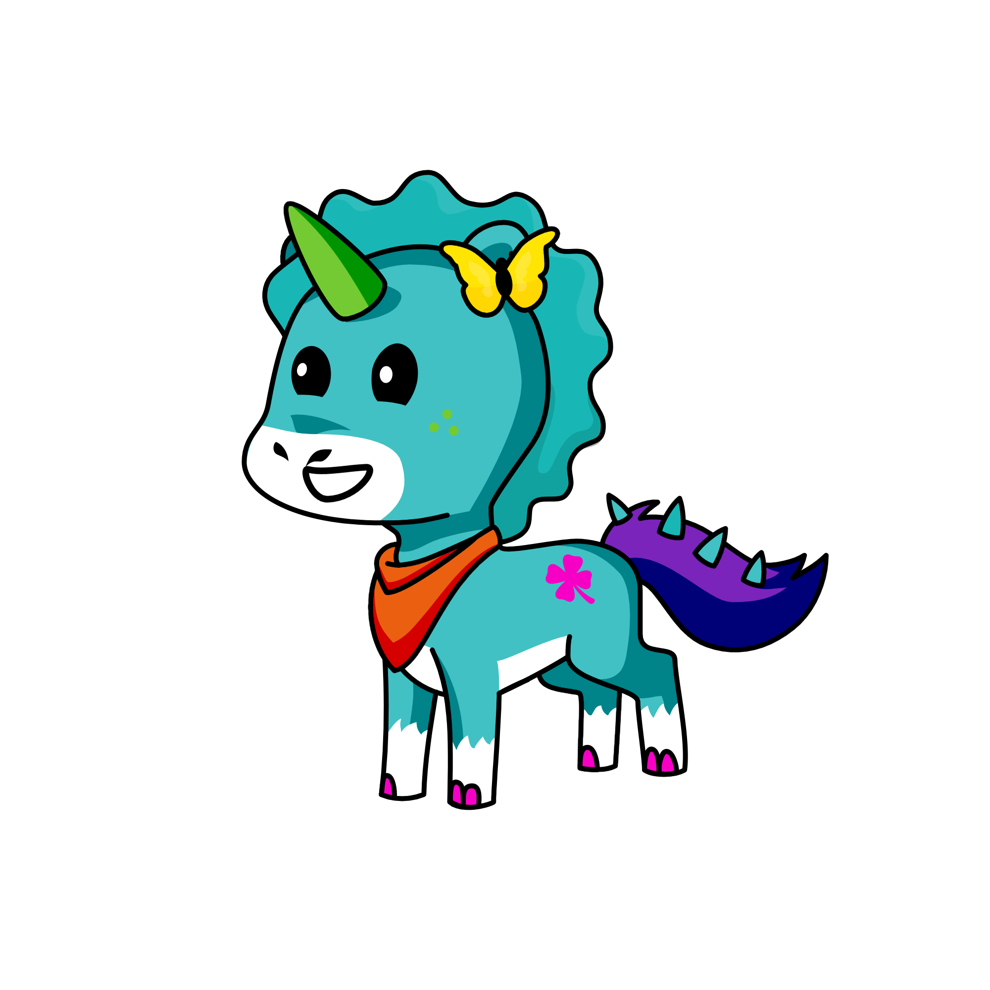 bluey, the unicorn