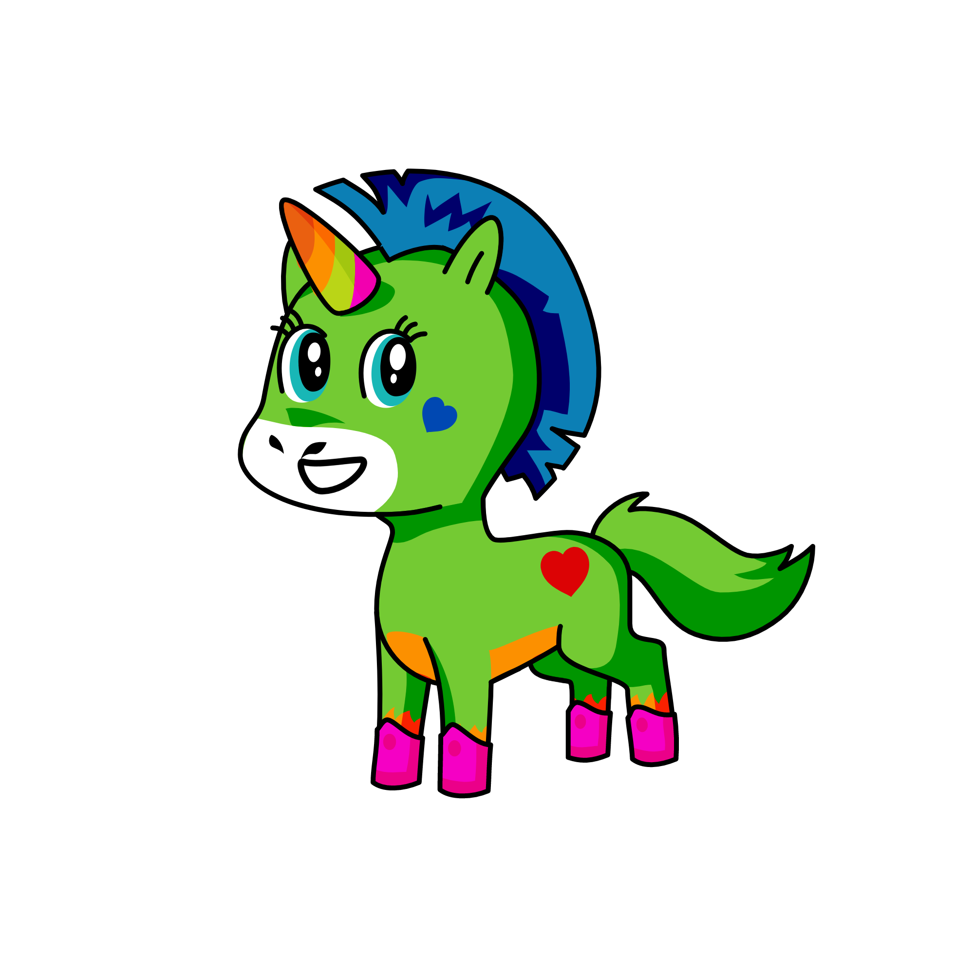 water and earth, the unicorn