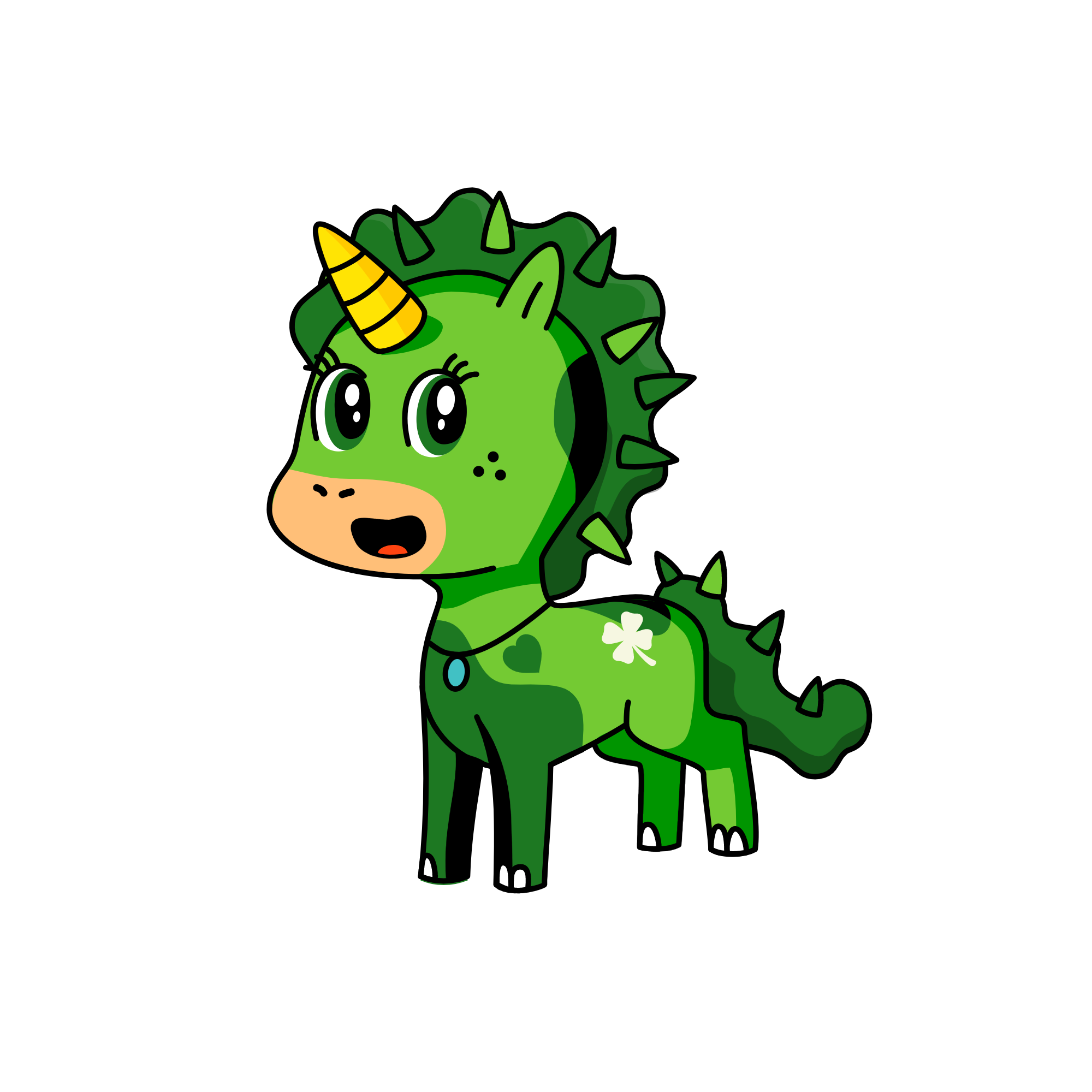 Greenicorn, the unicorn