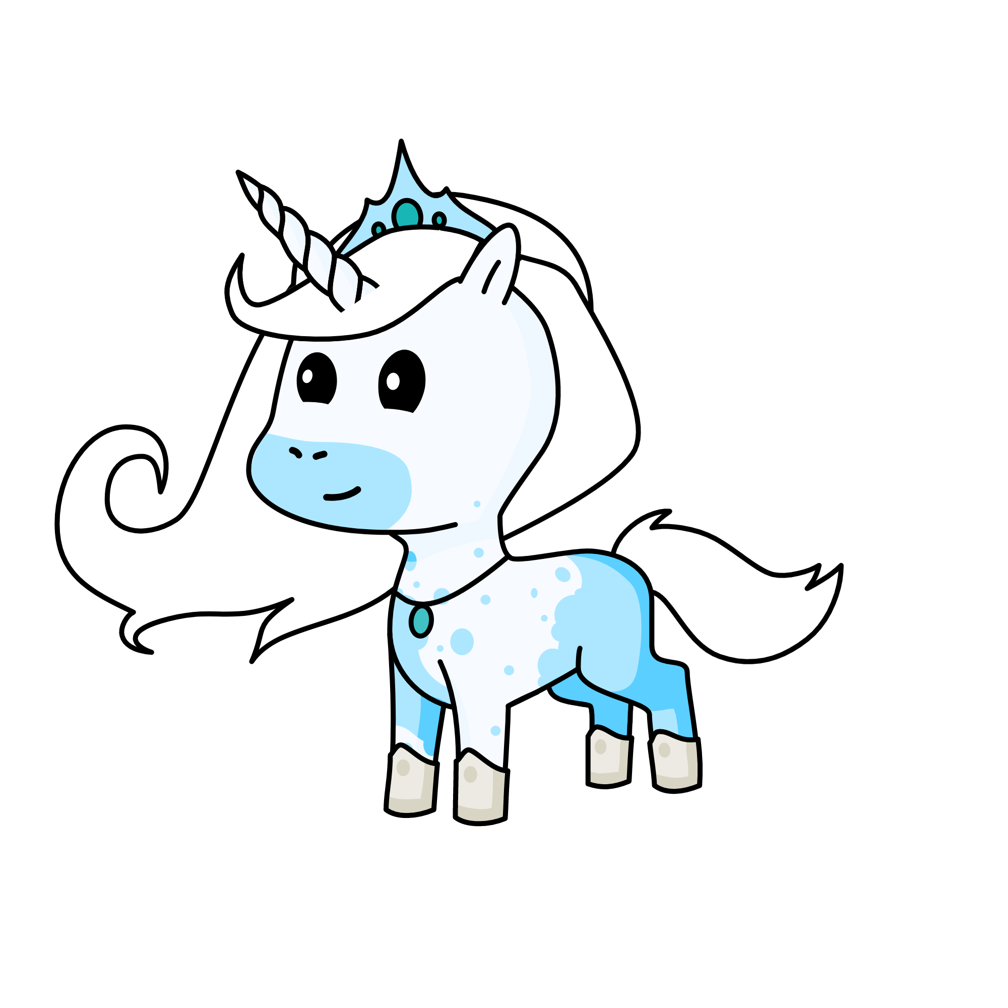 Snow Queen, the unicorn