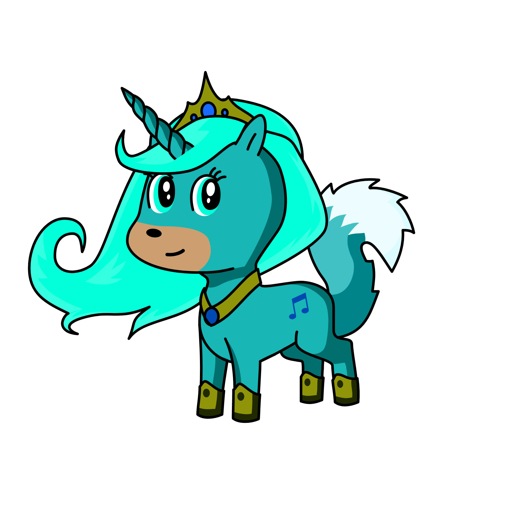Ocean breeze, the unicorn