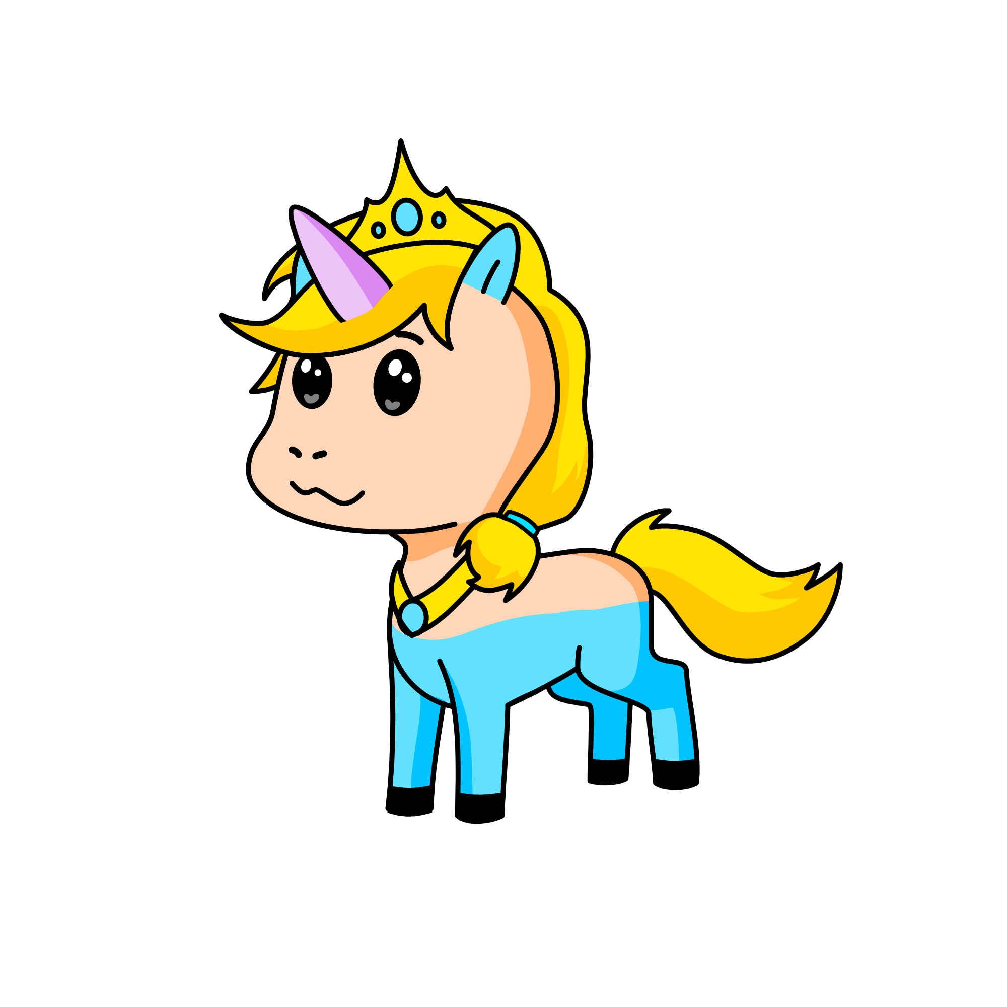 Cinderella, the unicorn