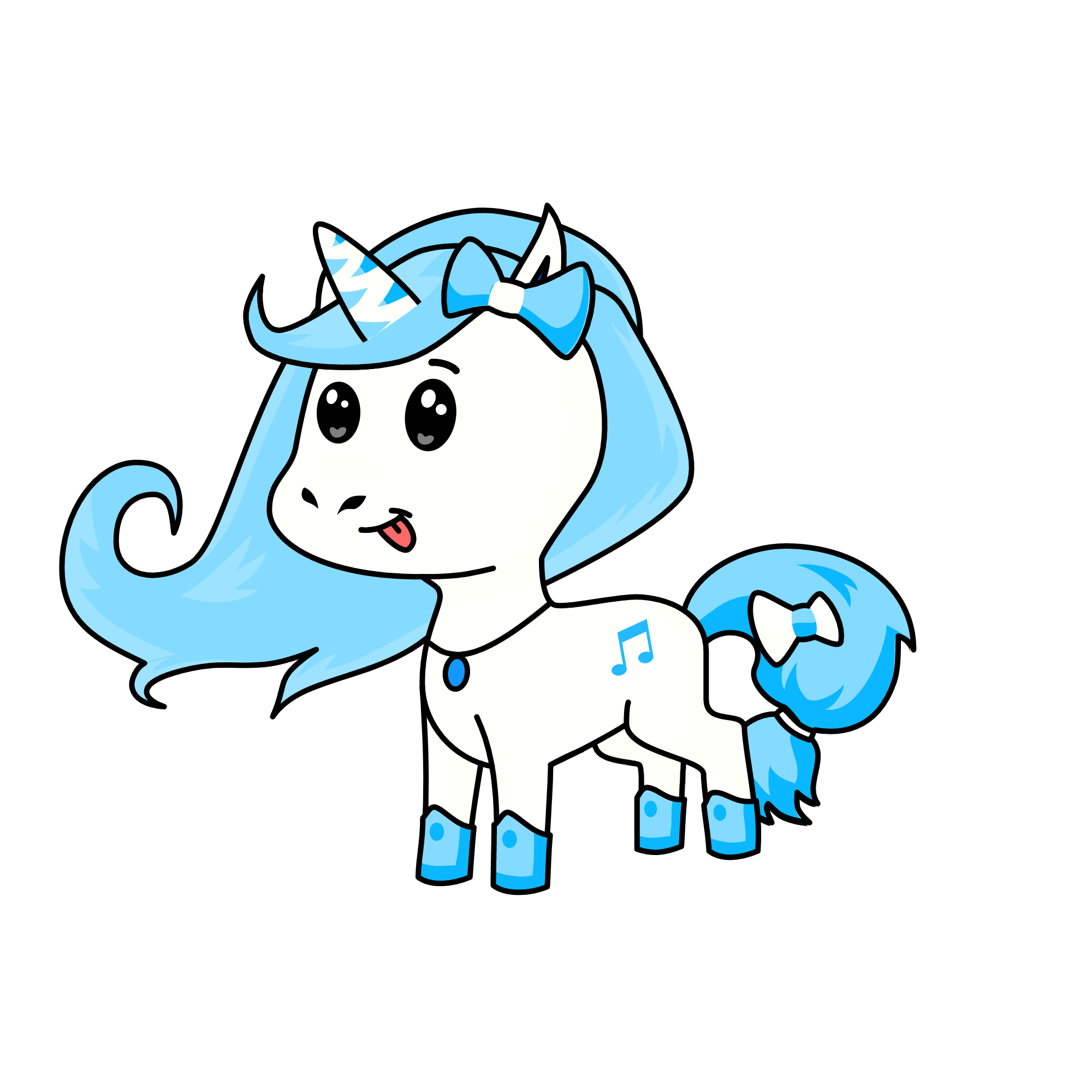 Blueberry, the unicorn