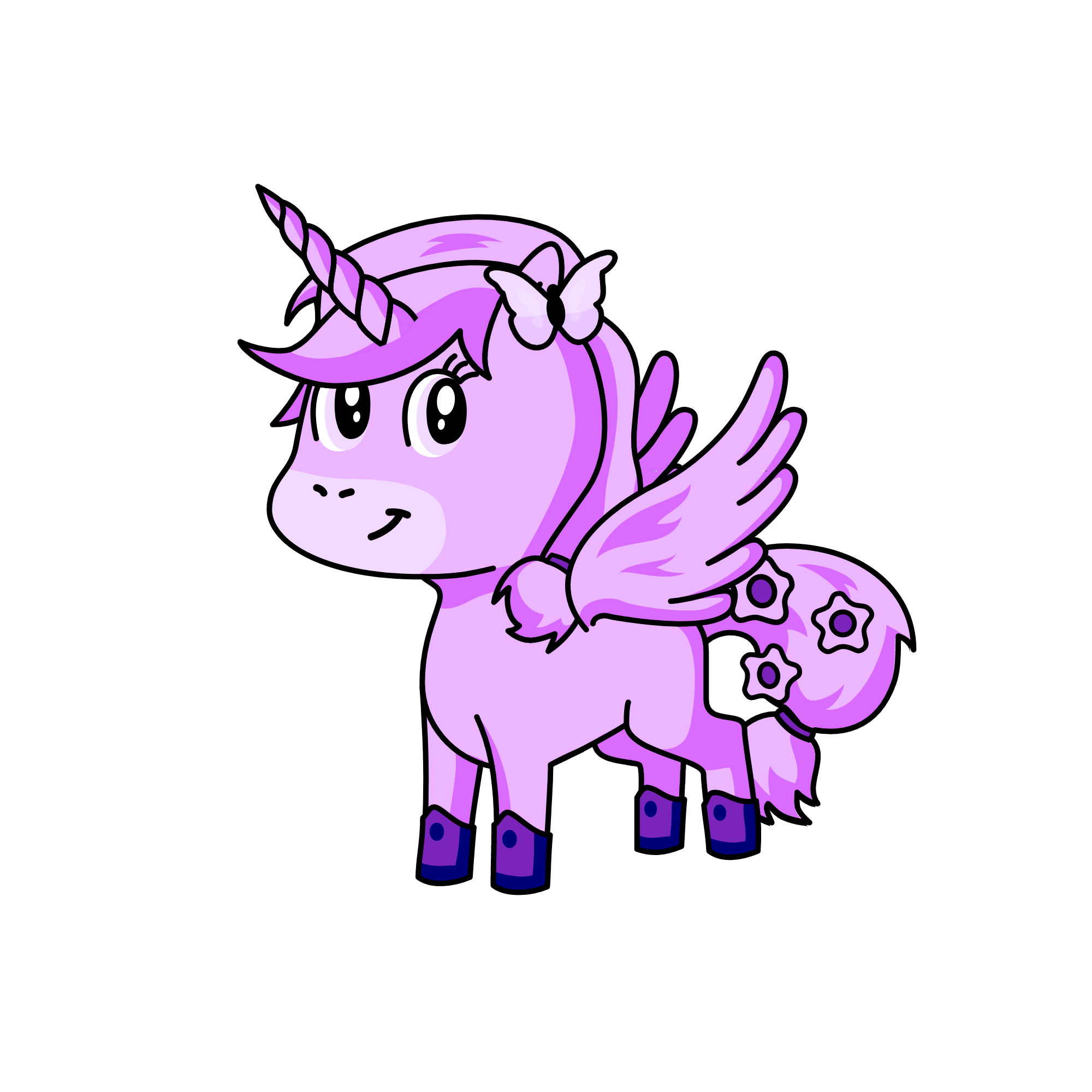 The Unicorn who already has WINGS!, the unicorn