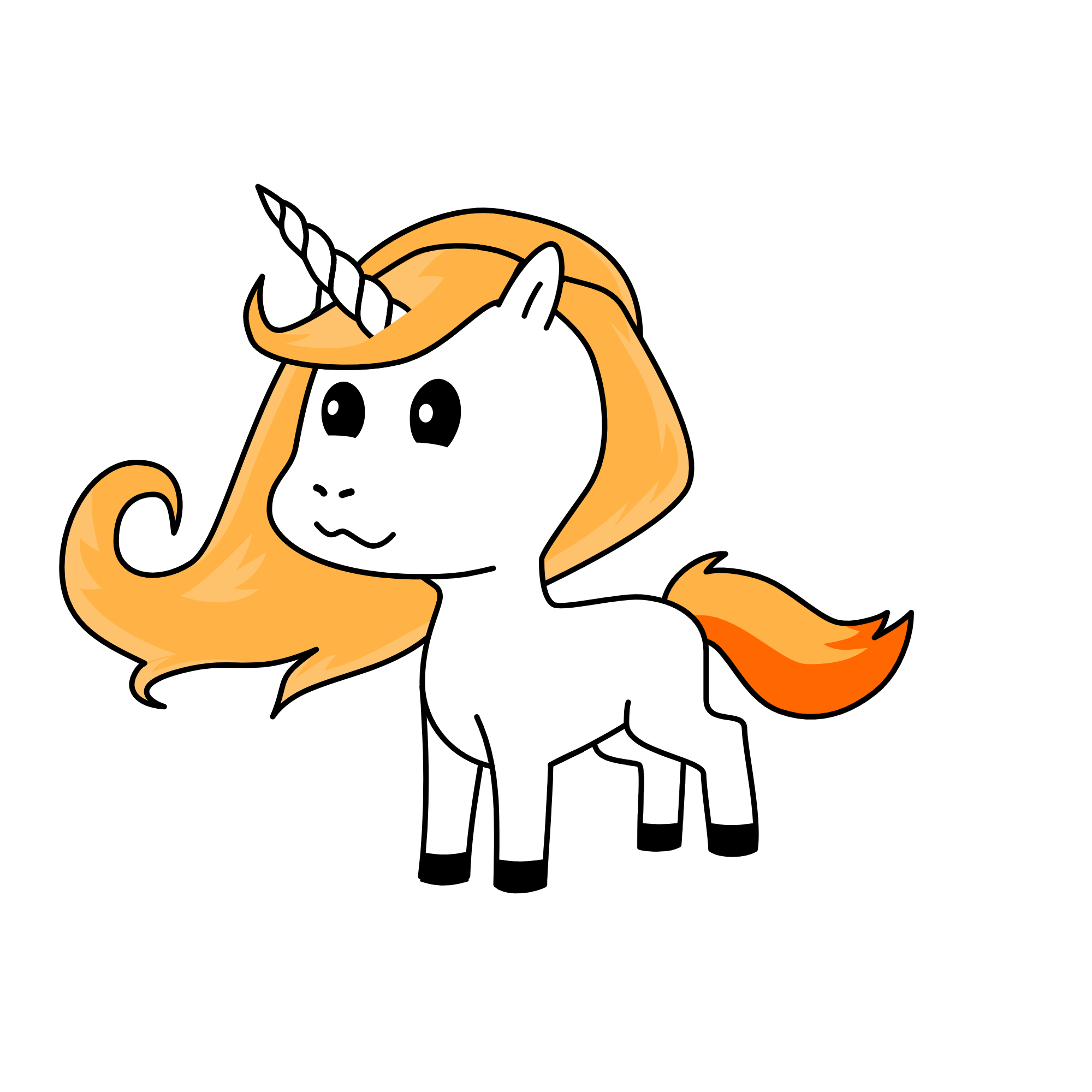 Goldy, the unicorn