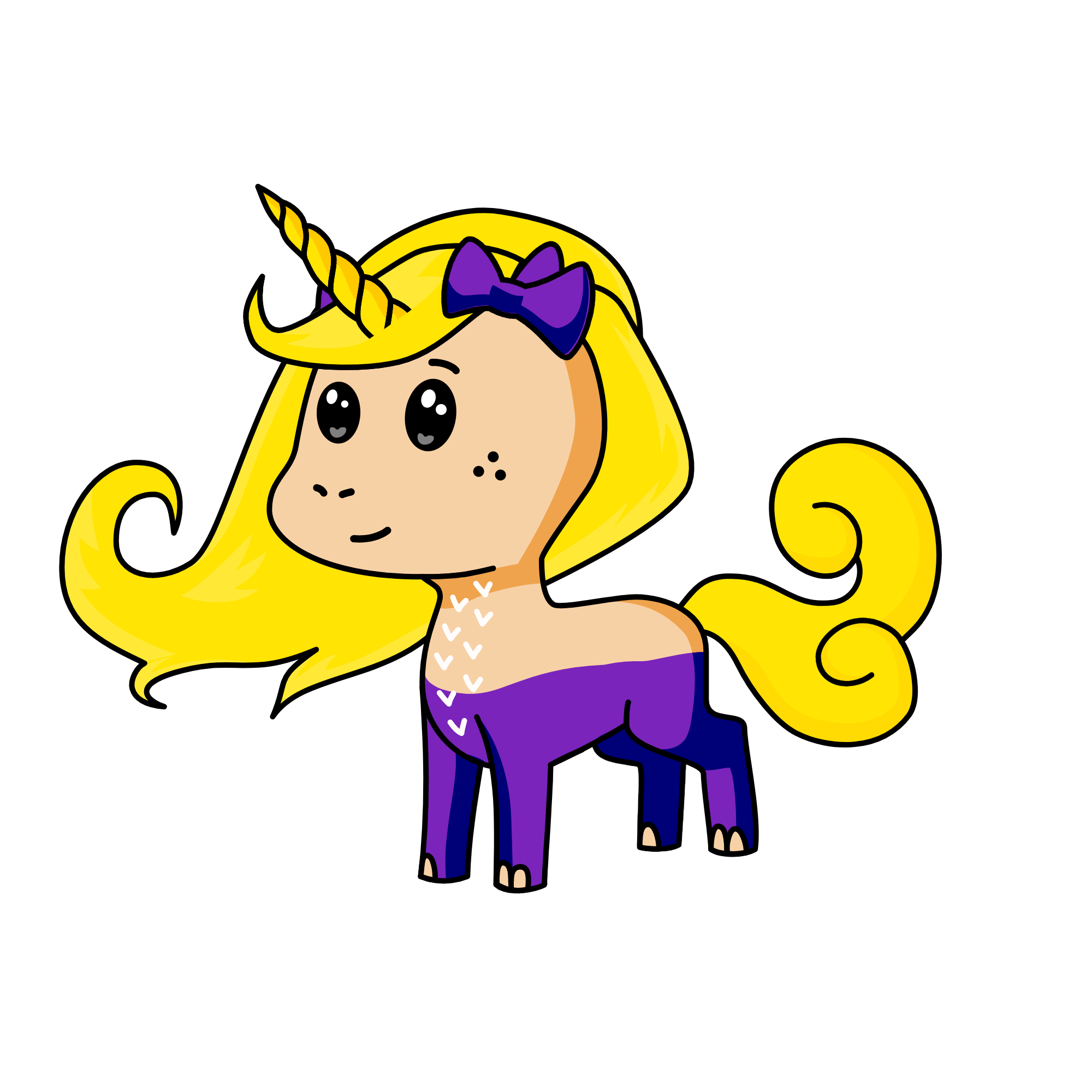 Rapunzel, the unicorn