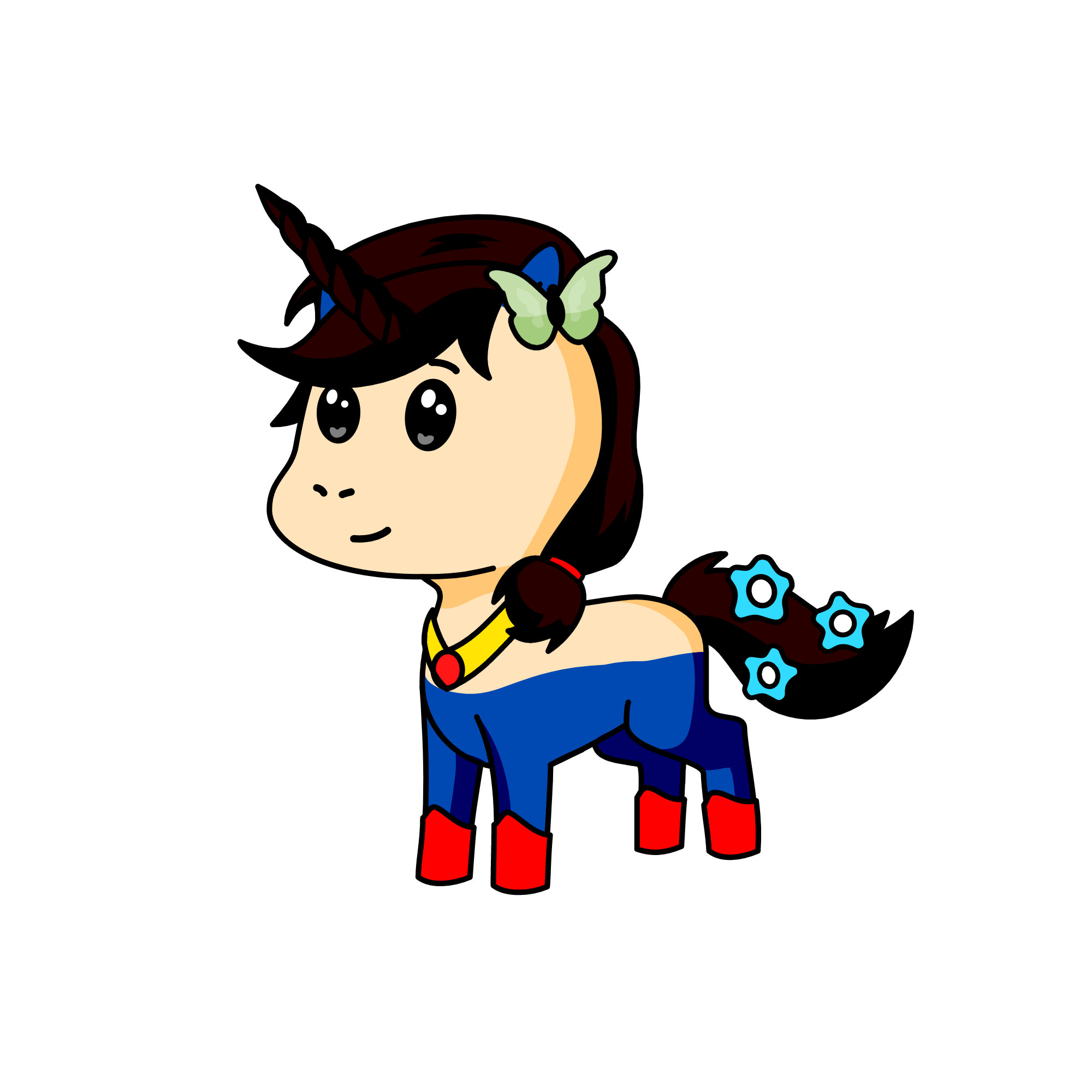 Snow white, the unicorn