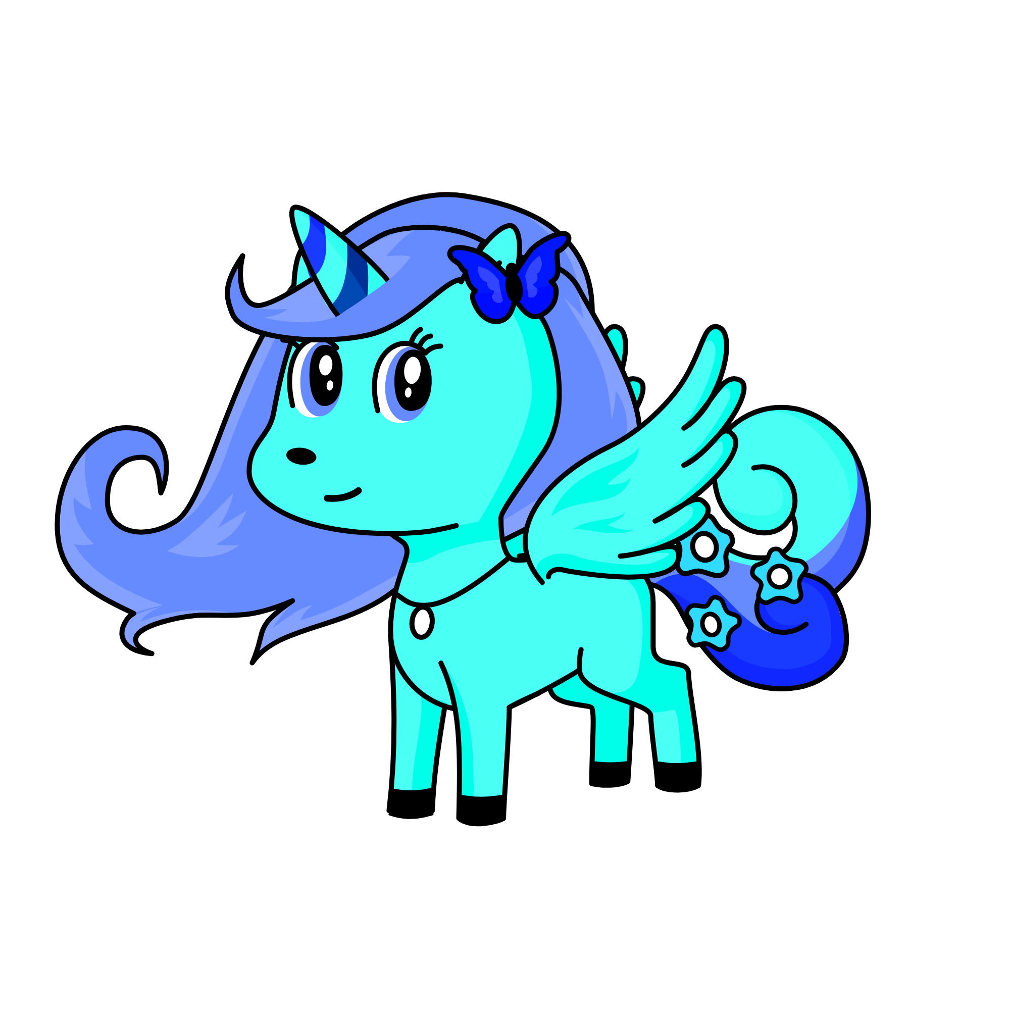 Snowy, the unicorn