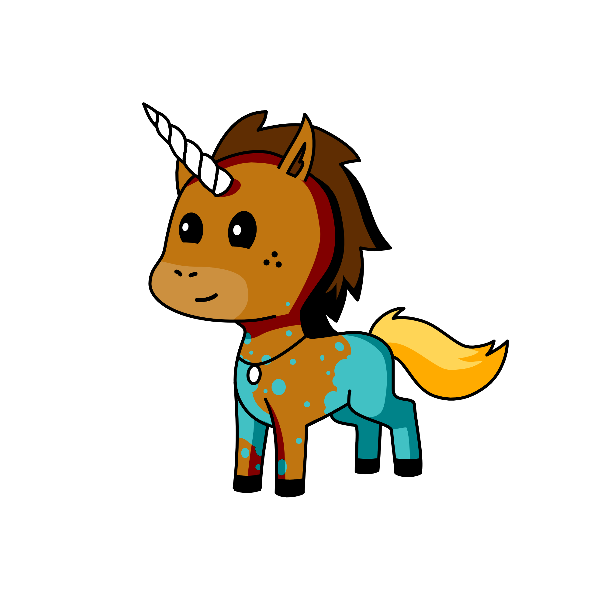 sea girl, the unicorn