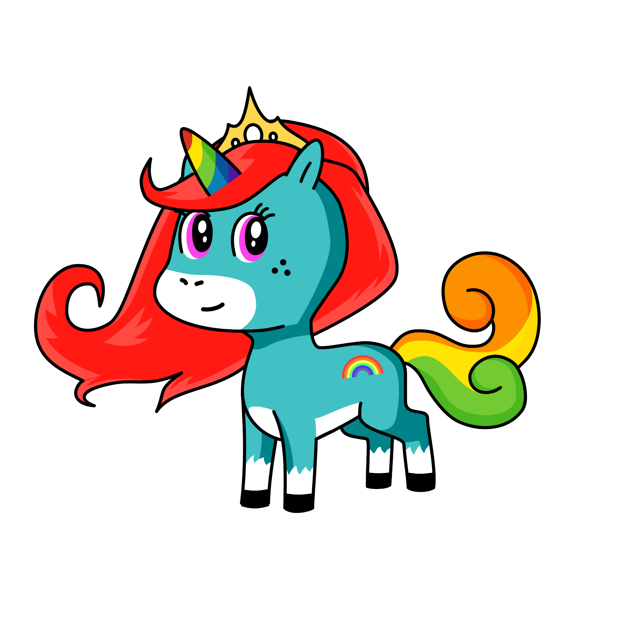 rainbow, the unicorn