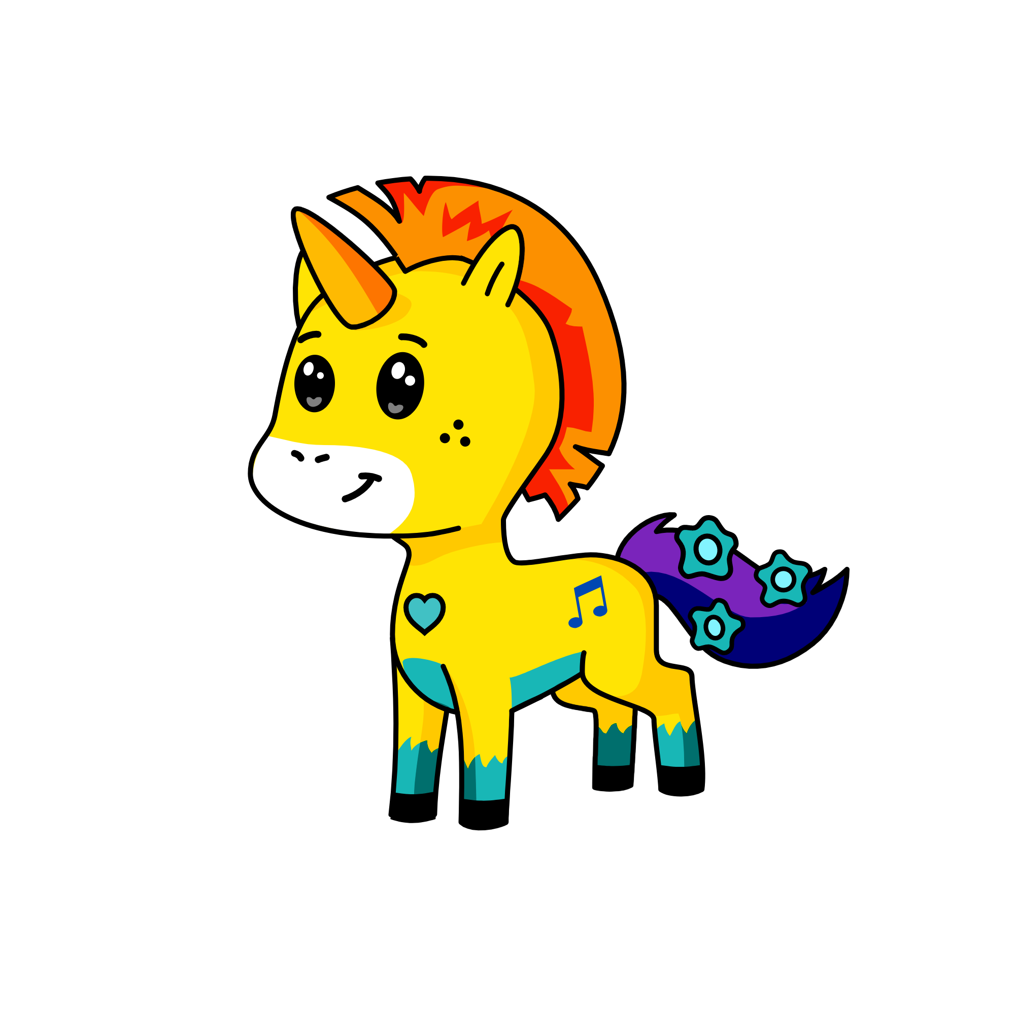 NHFVJLHSND;I, the unicorn