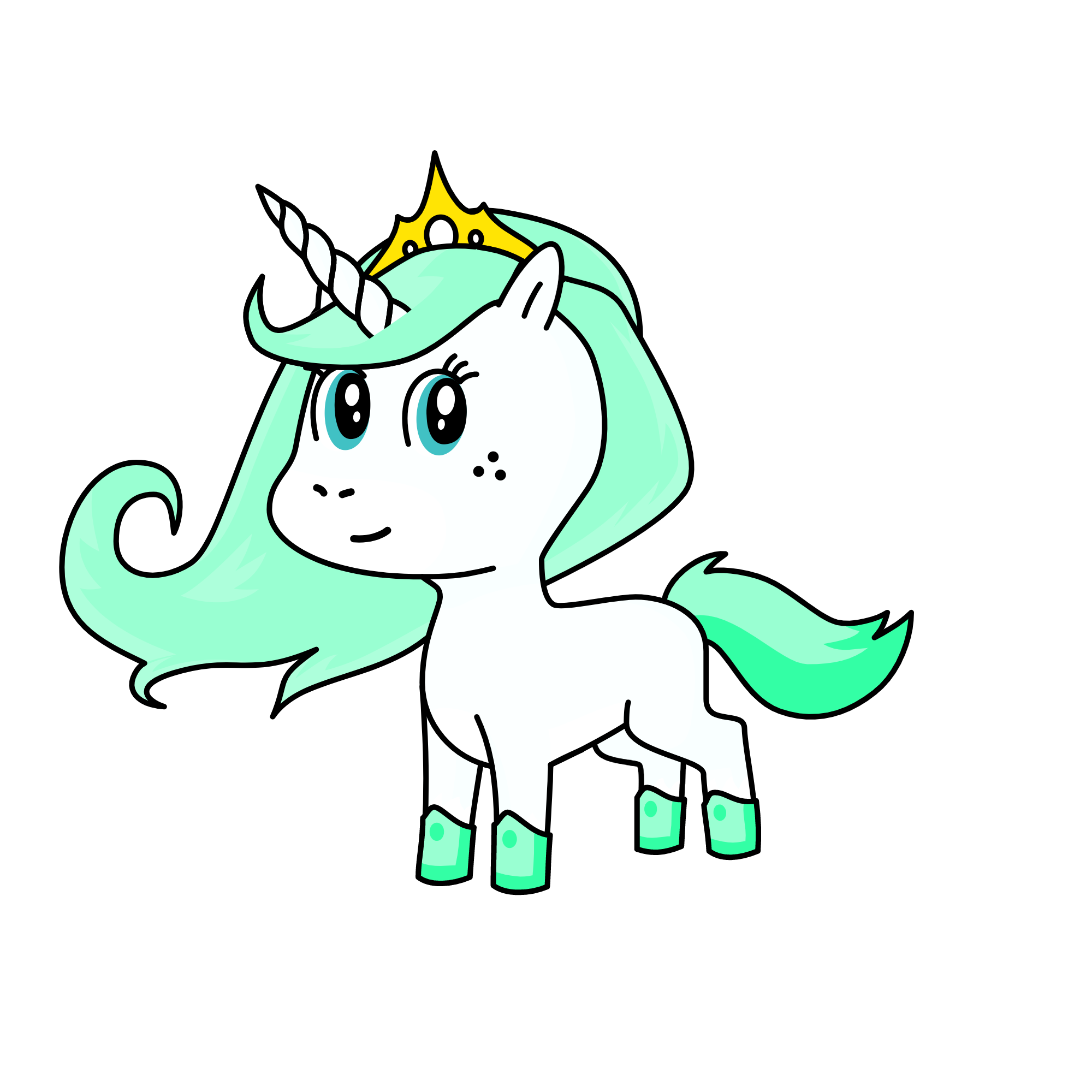 ice princess, the unicorn