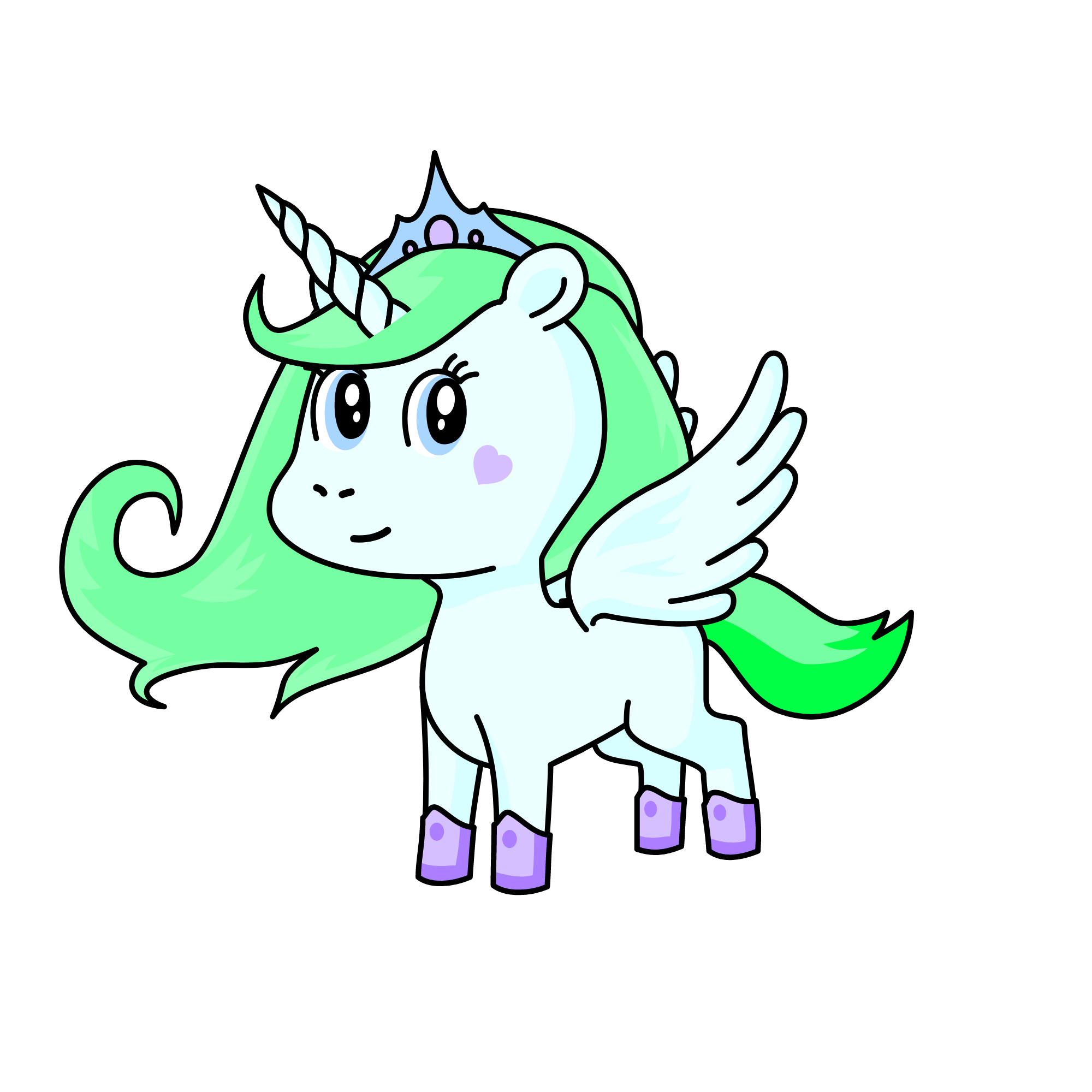 Snowy, the unicorn