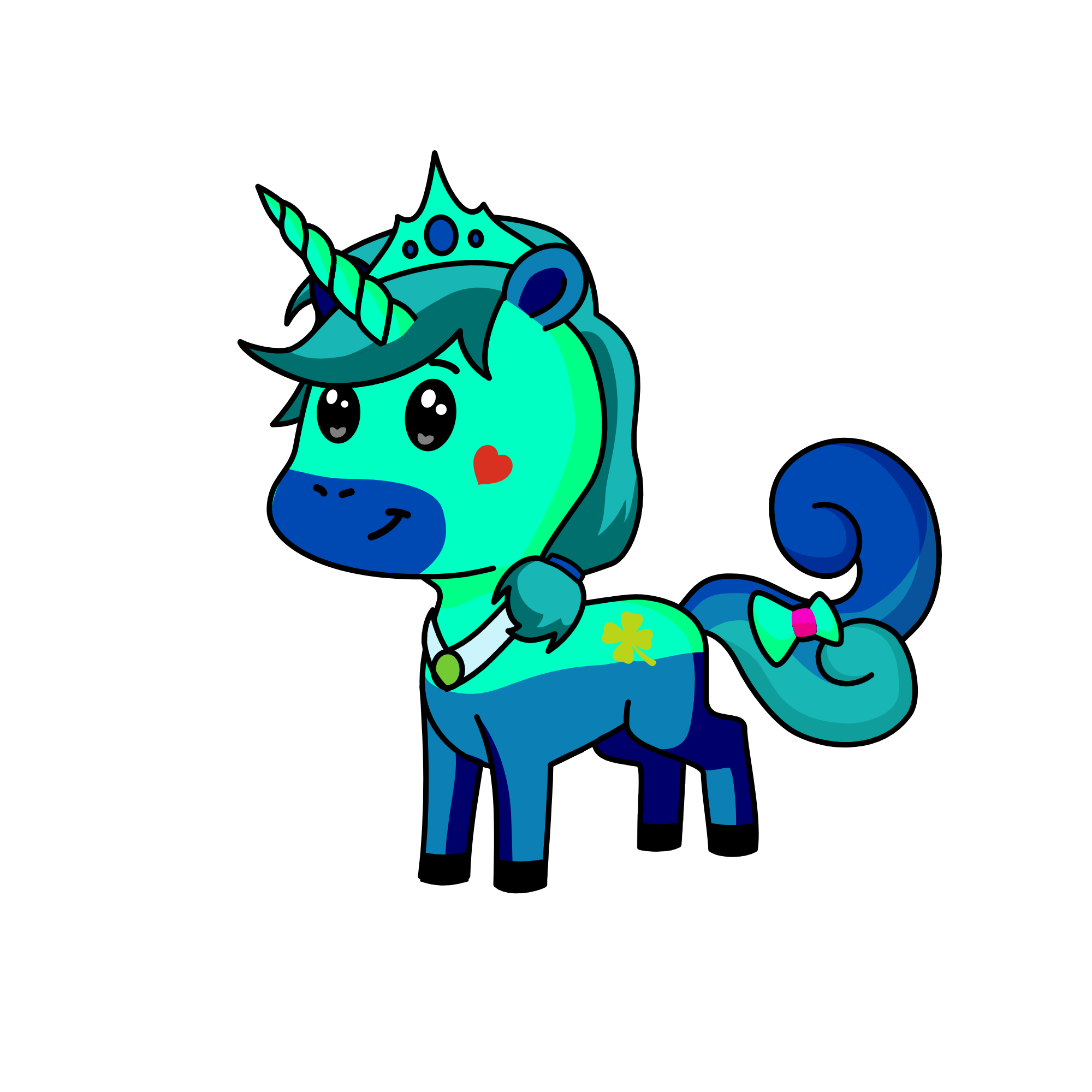 Queen Crystal, the unicorn