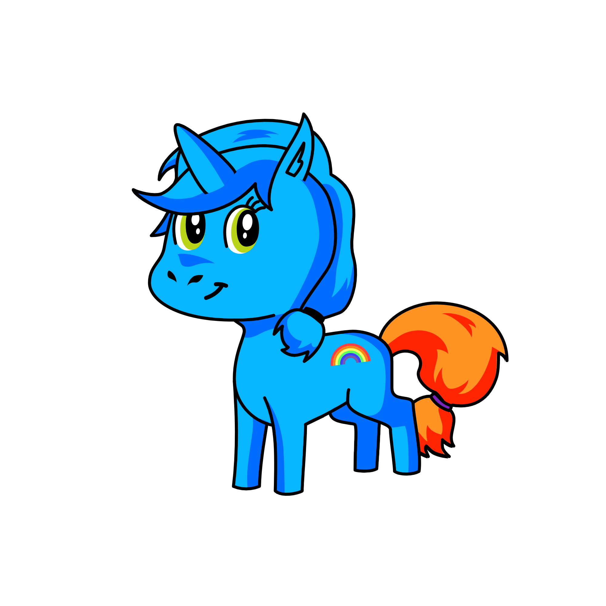 RainBow Dash (No WINGS), the unicorn