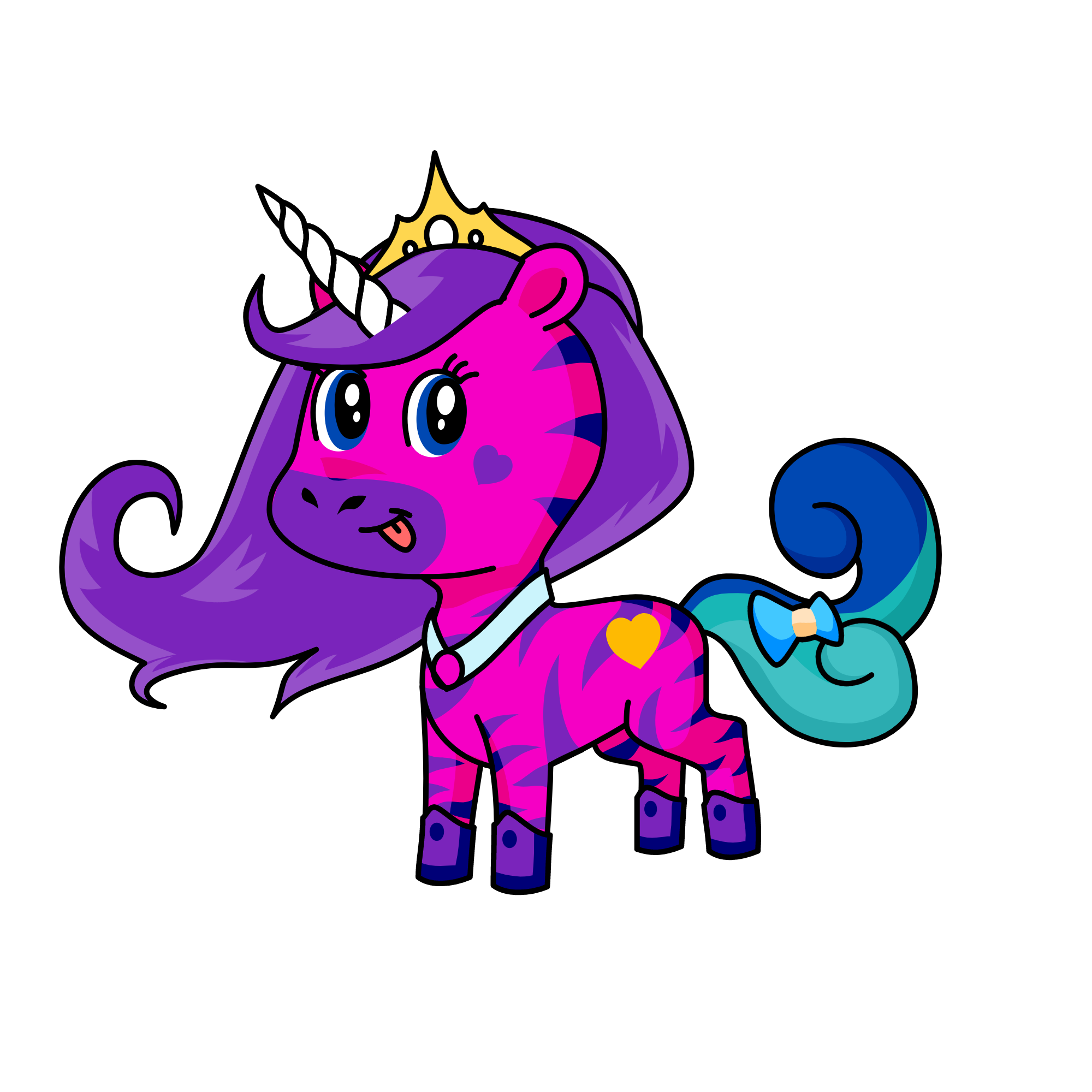 the cooliest girl in the world, the unicorn