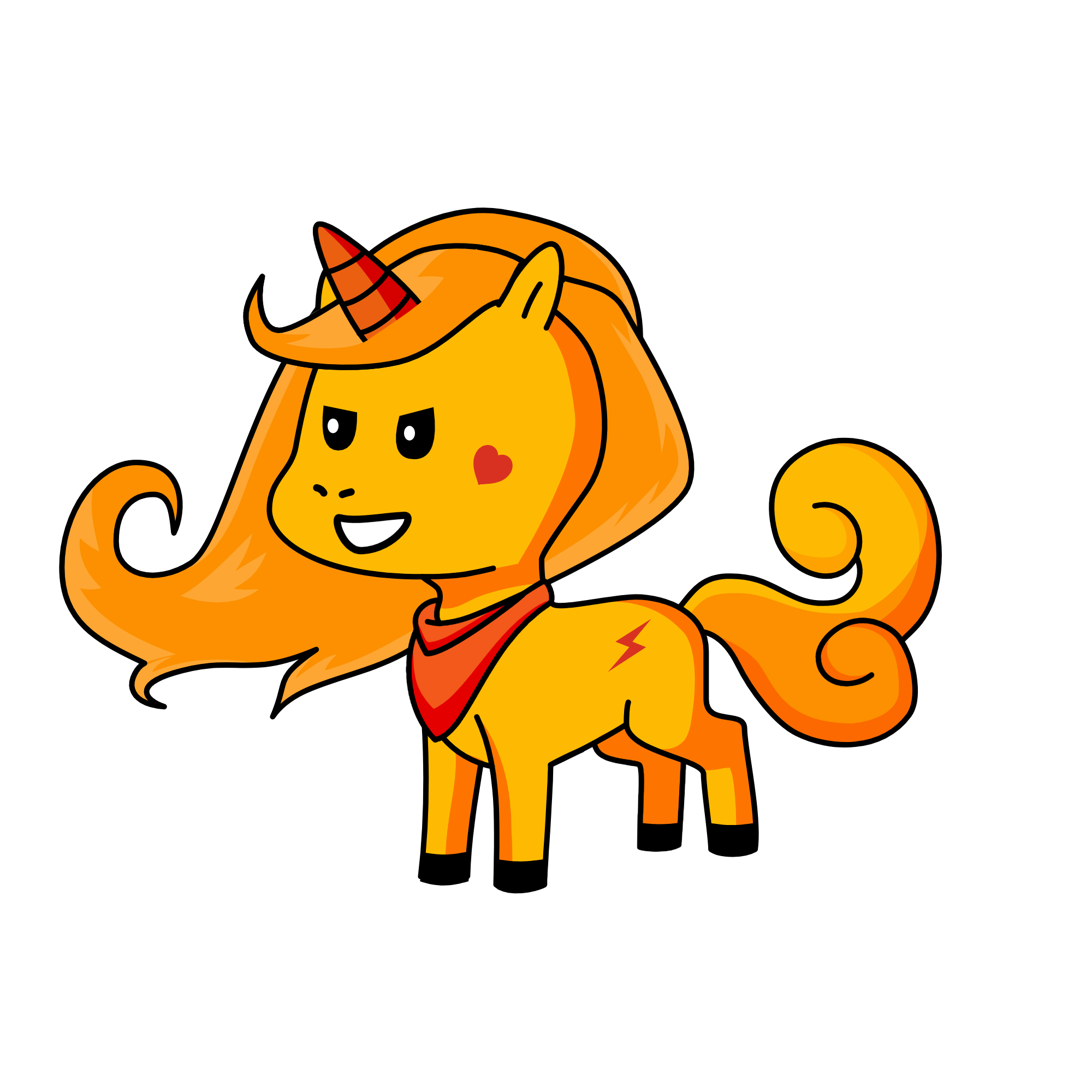 Fire Unicorn, the unicorn
