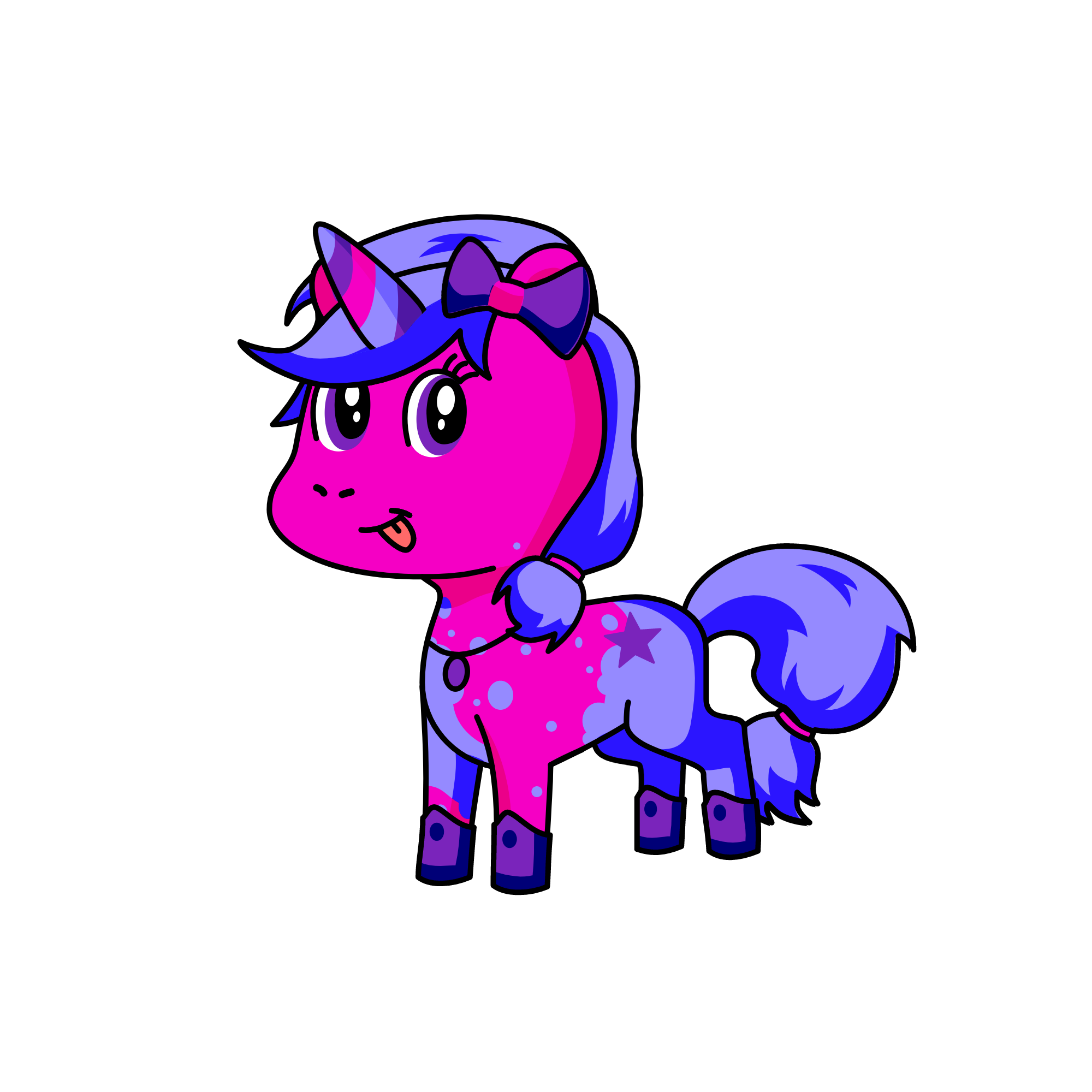 Rainbow, the unicorn