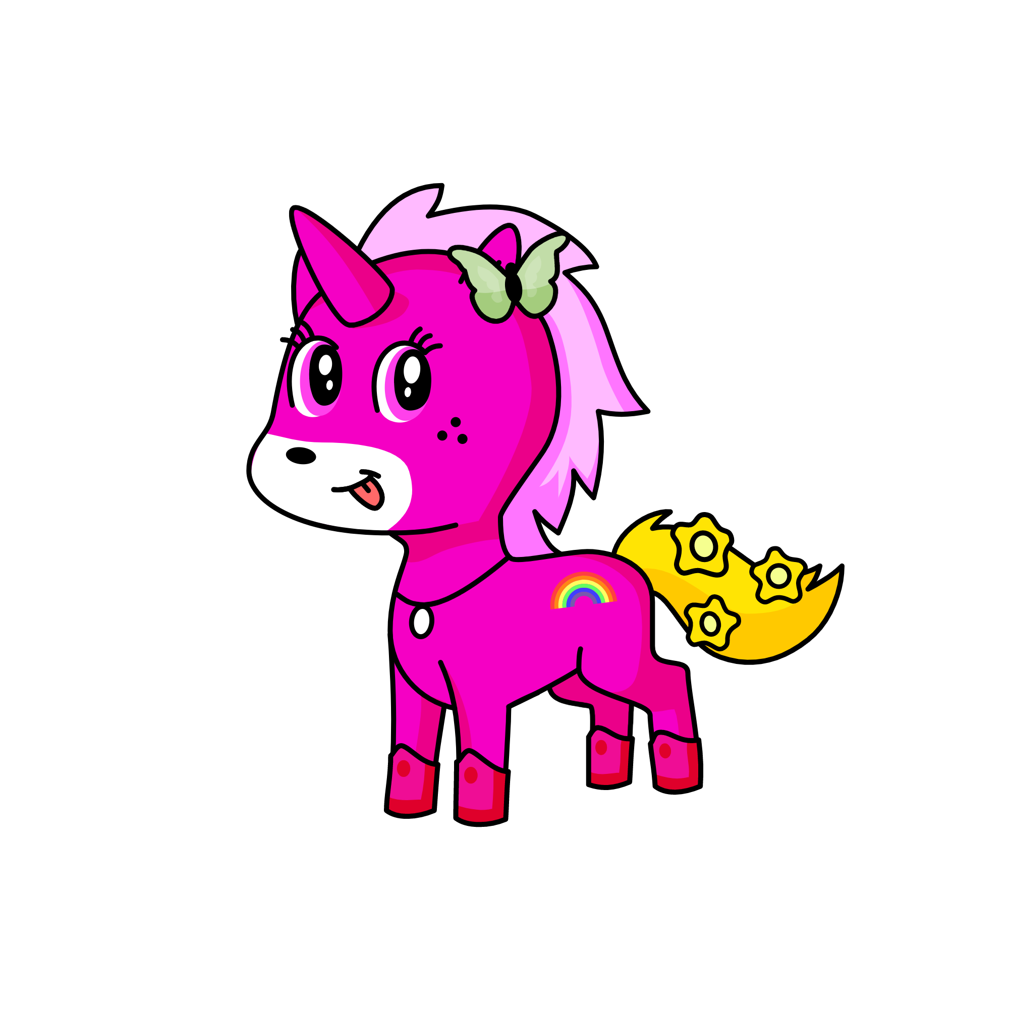 pink, the unicorn