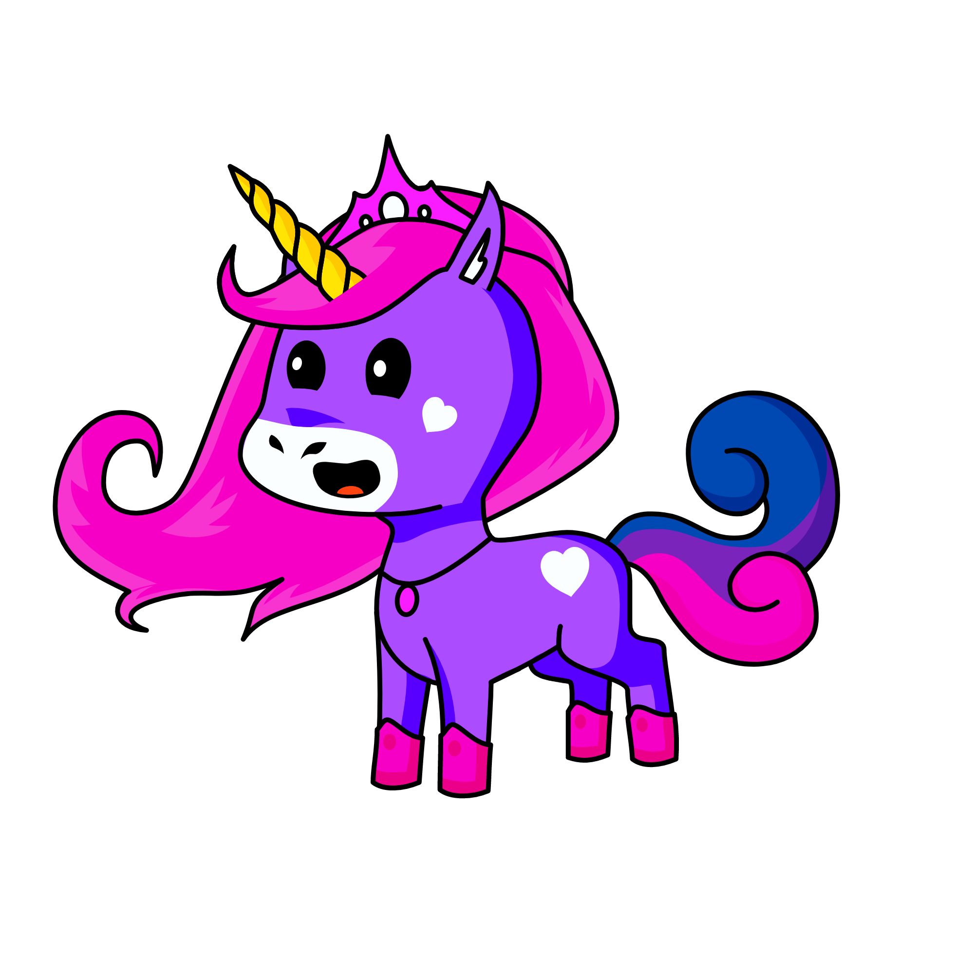 pink queen, the unicorn