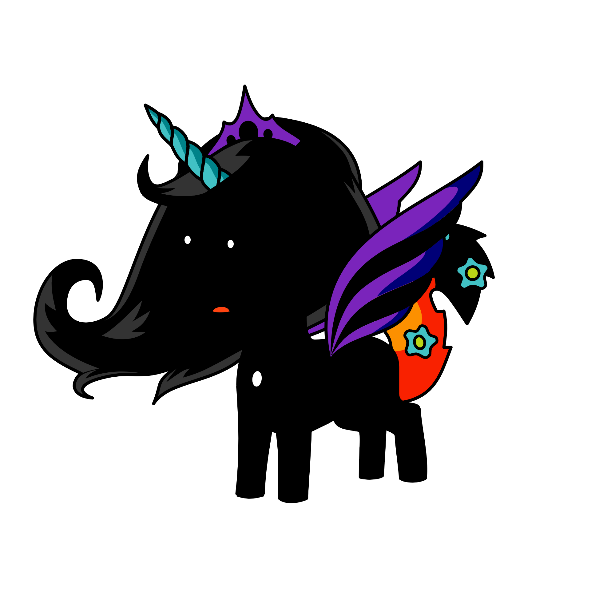 THE QUEEN DEMON, the unicorn