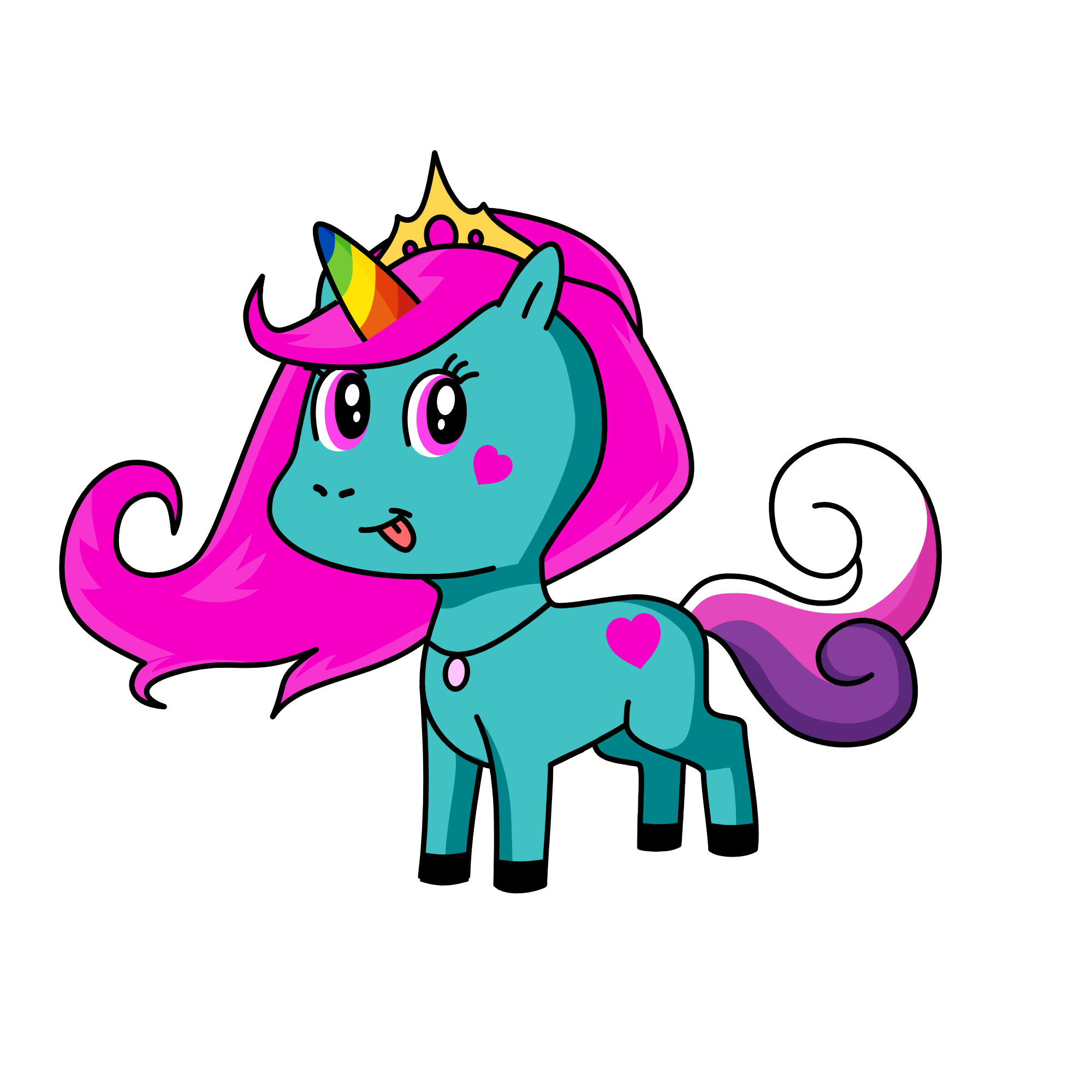 Princess of Hearts, the unicorn