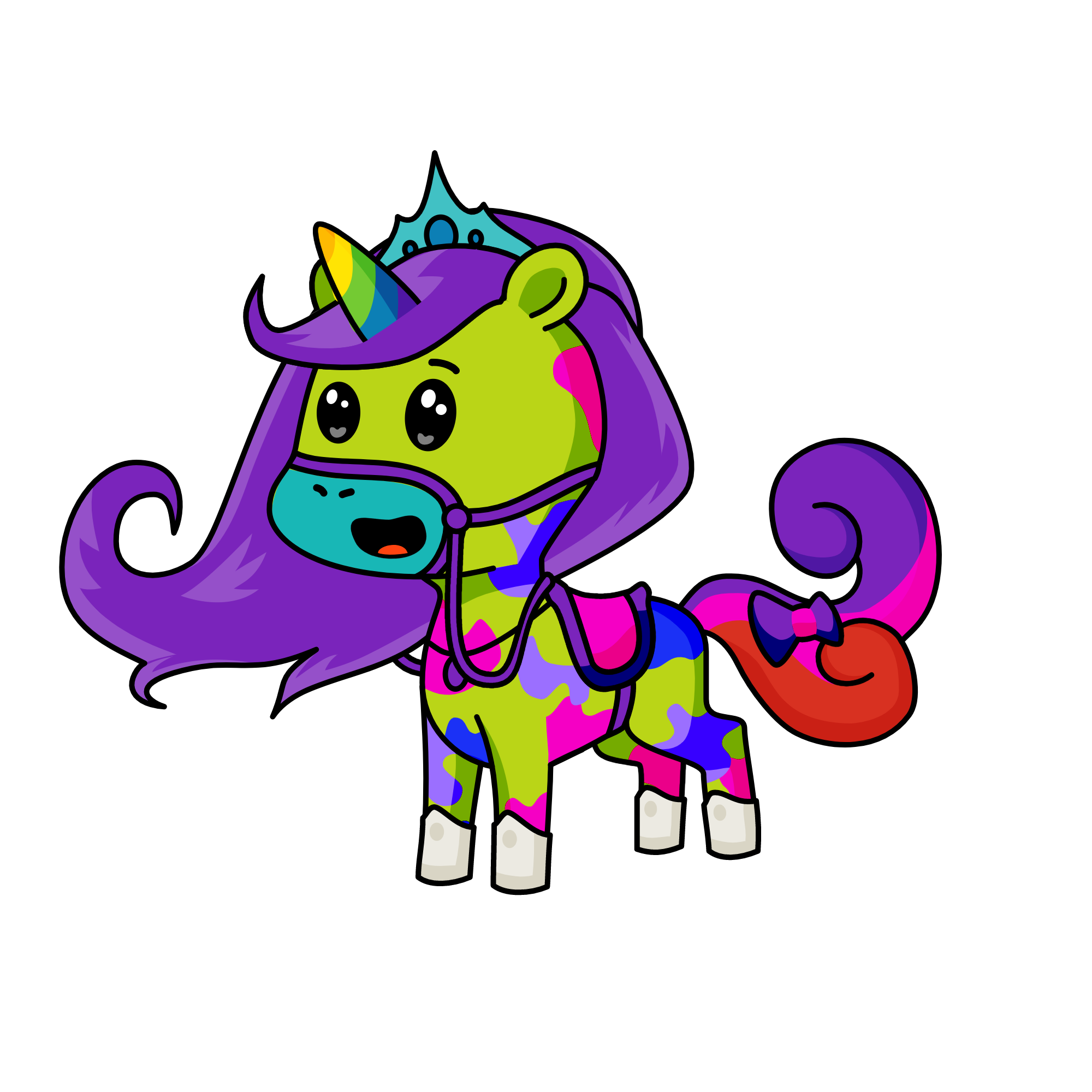 Denver London Alayshia and C'zaya, the unicorn