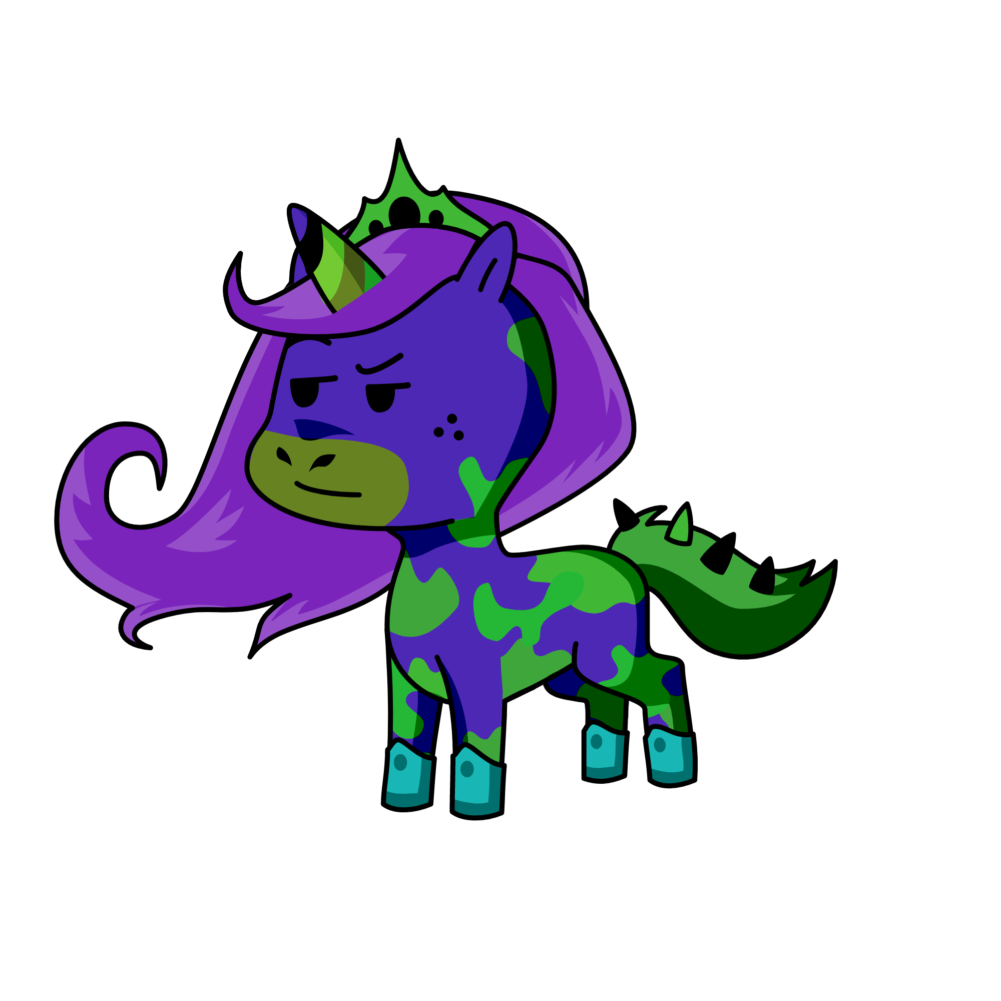 star busk qeen, the unicorn
