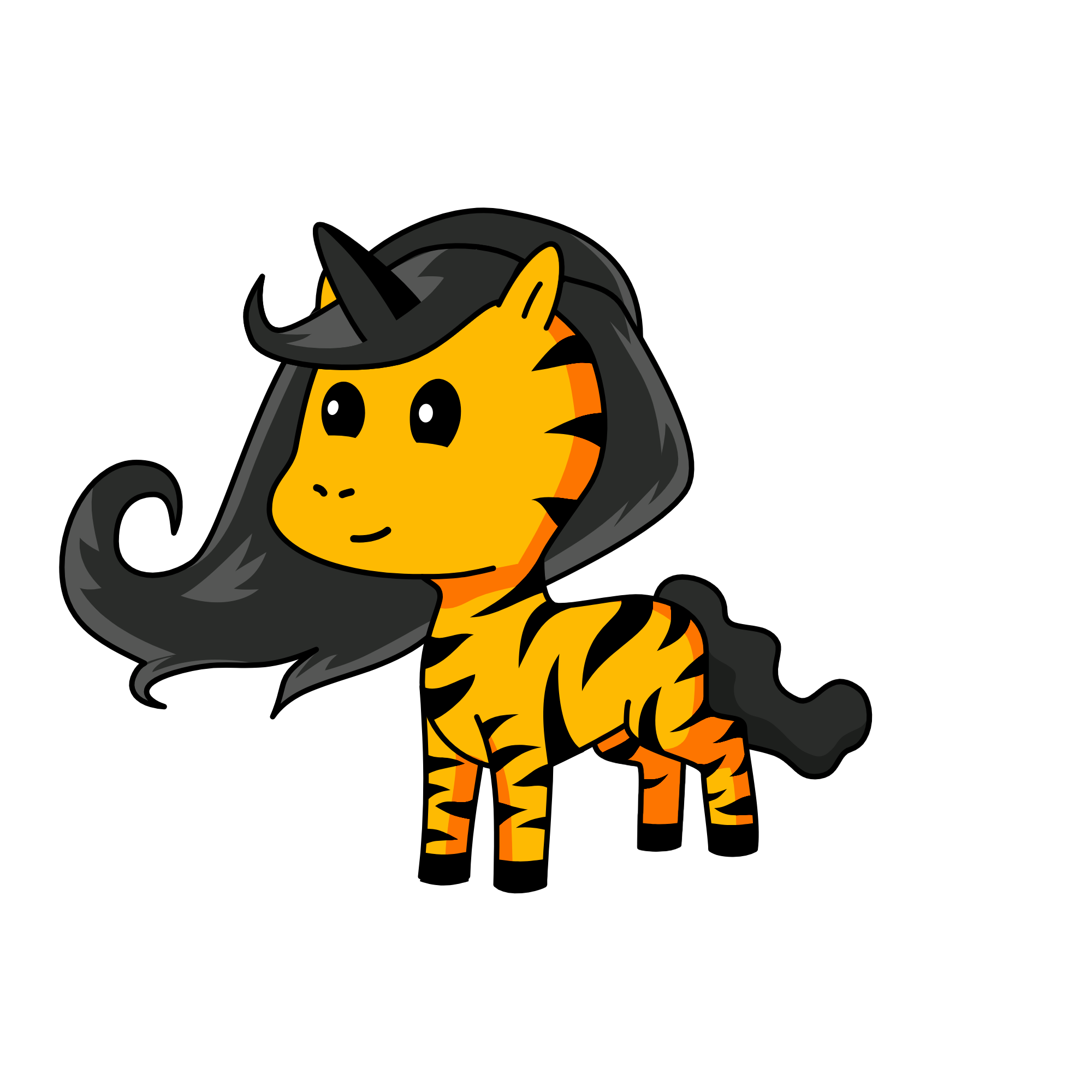 tiegr, the unicorn