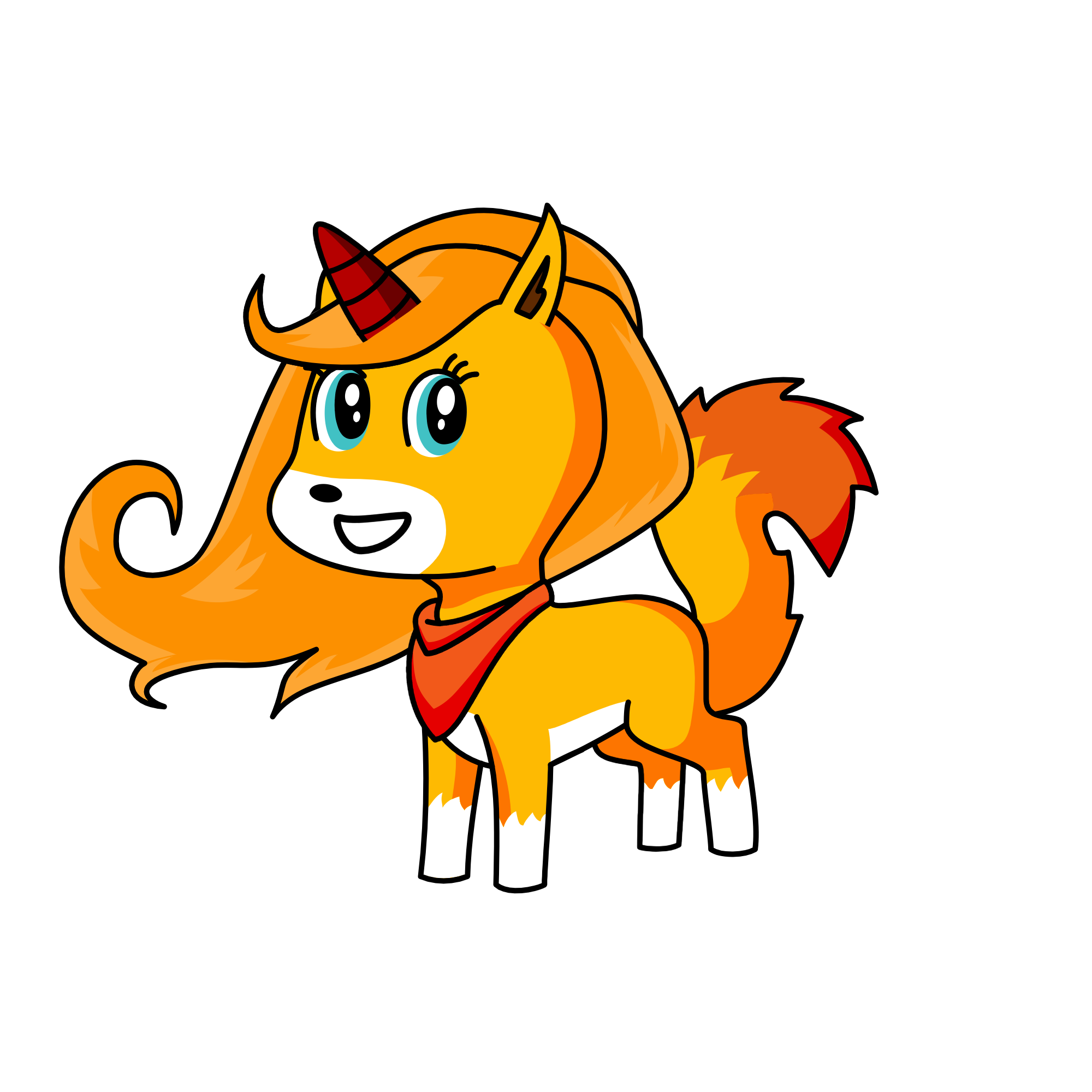 Foxie, the unicorn