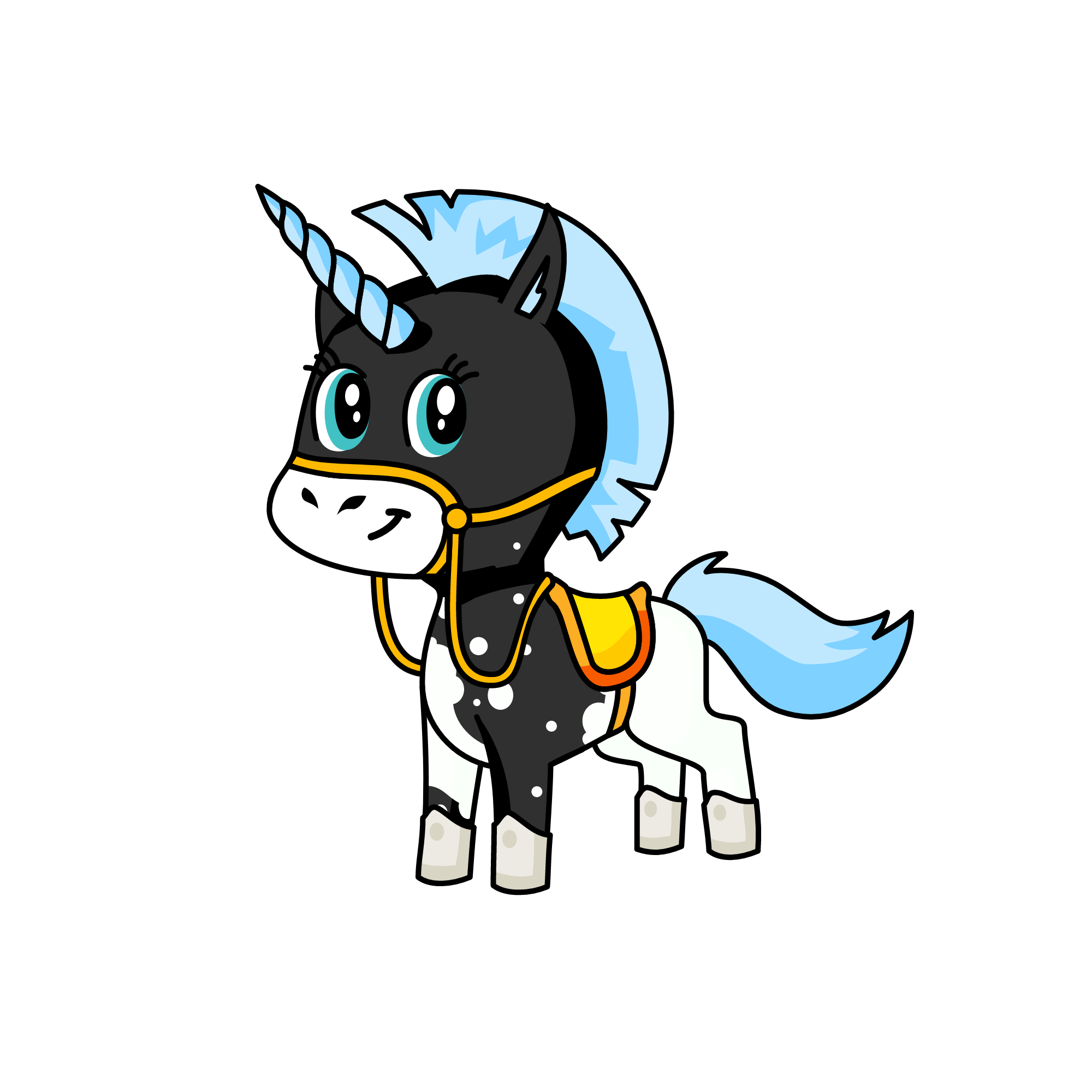 Gece, the unicorn