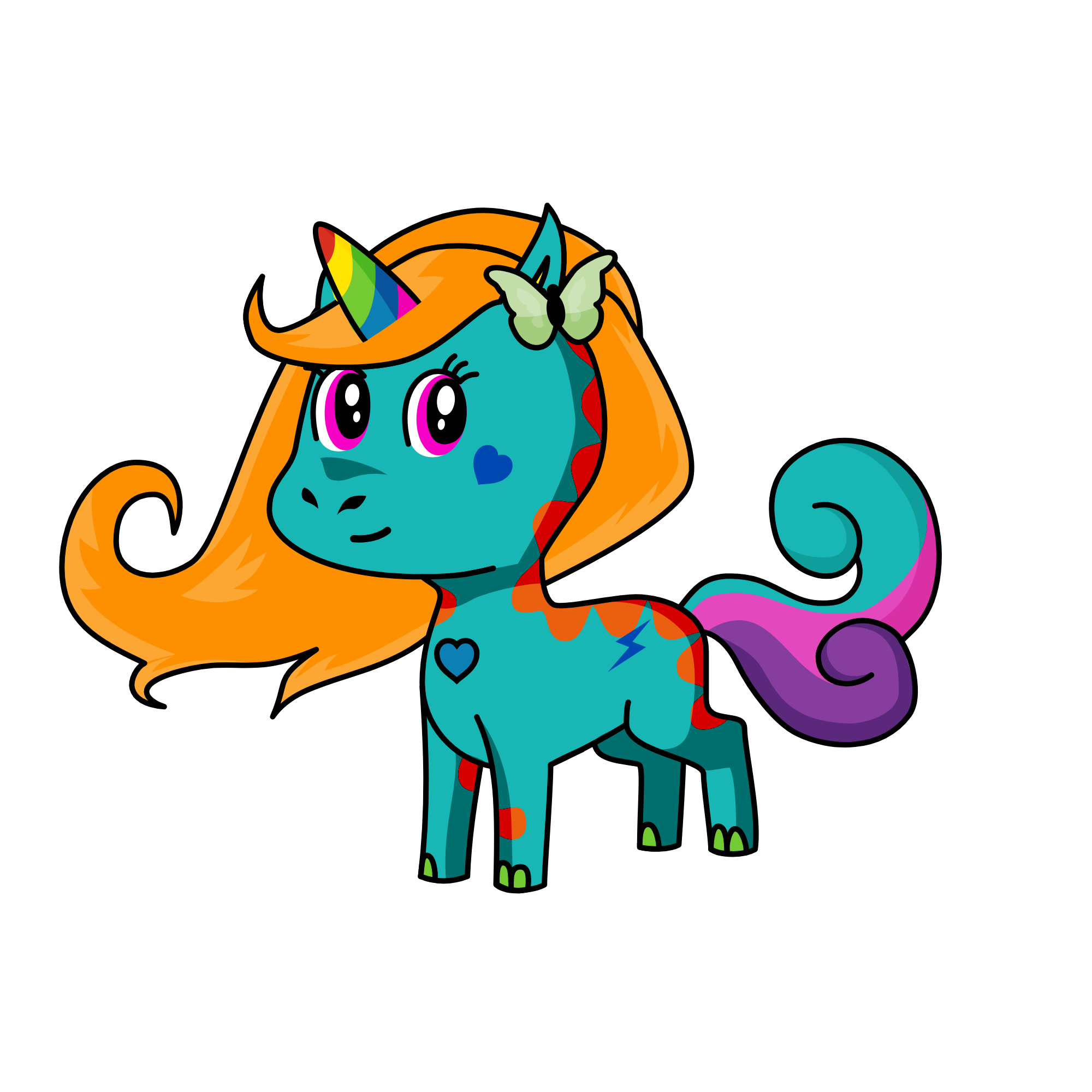Midnight Unicorn, the unicorn