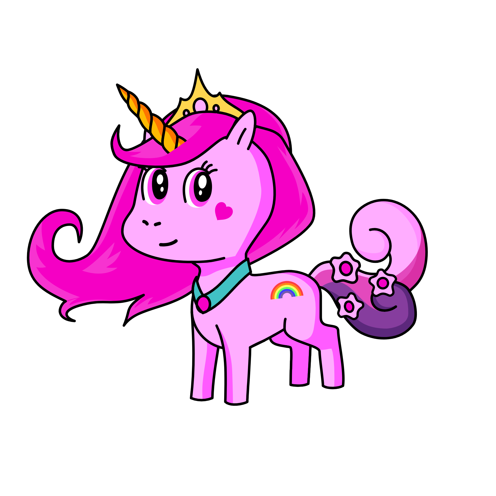 Sparkles, the unicorn