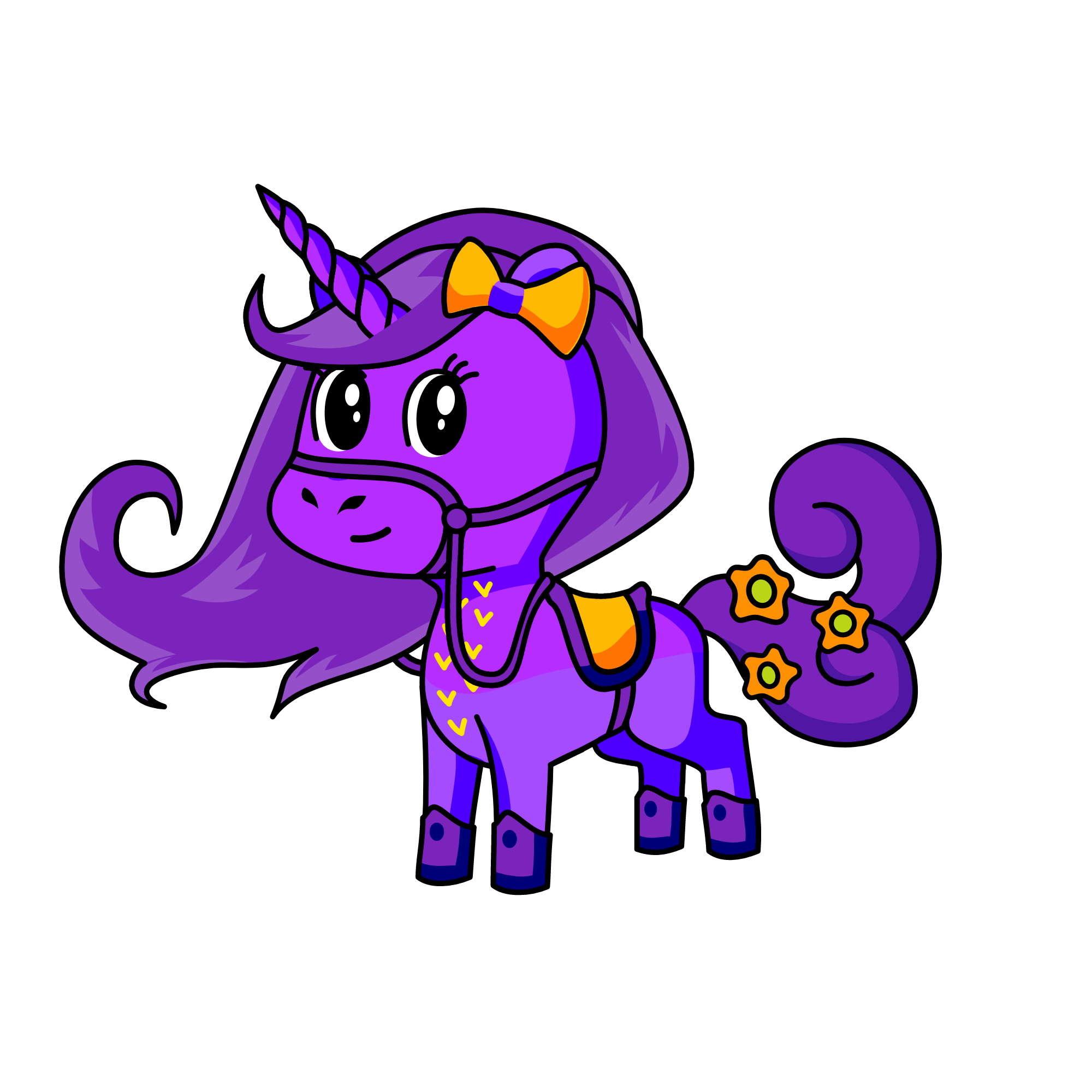 plum, the unicorn