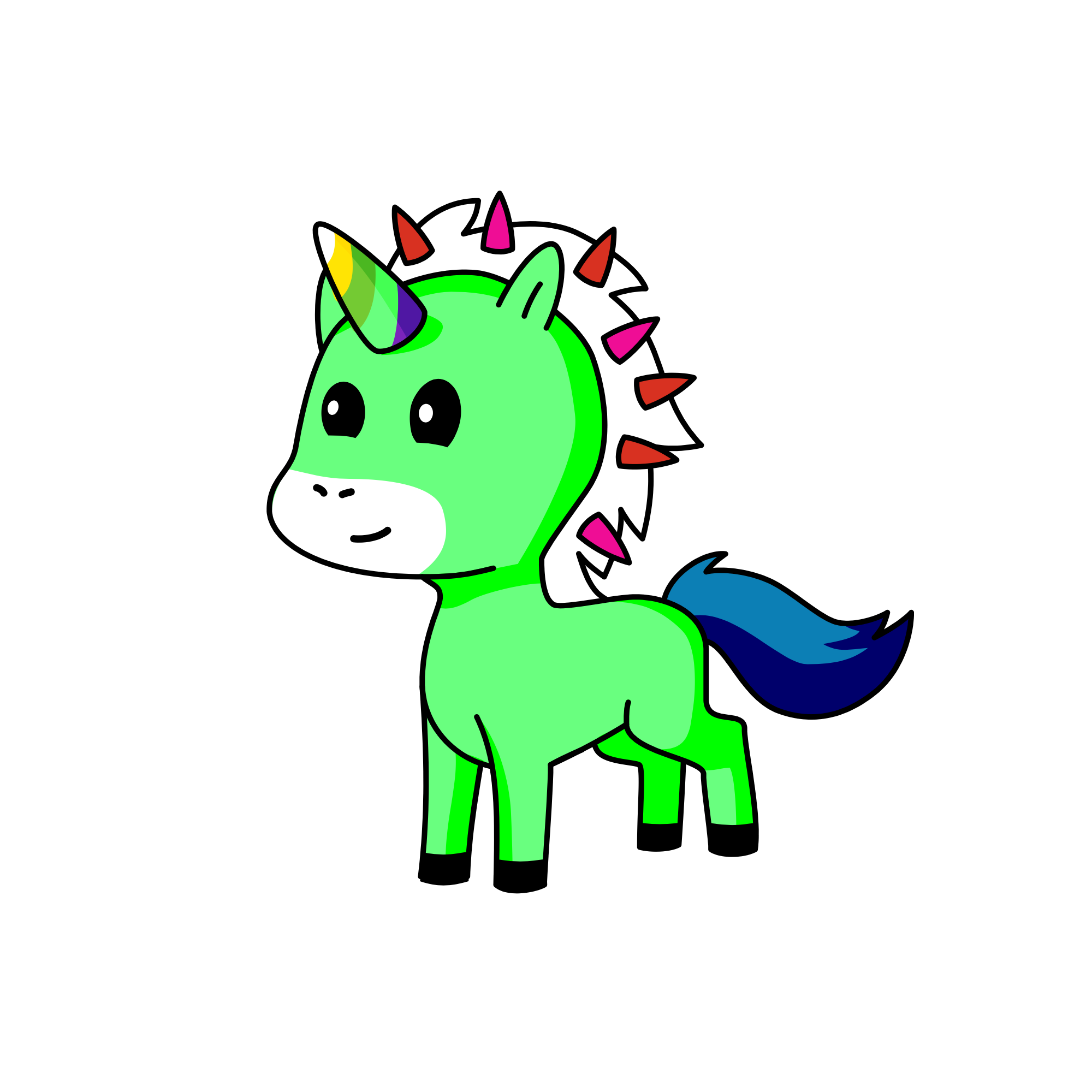 Night shut up, the unicorn
