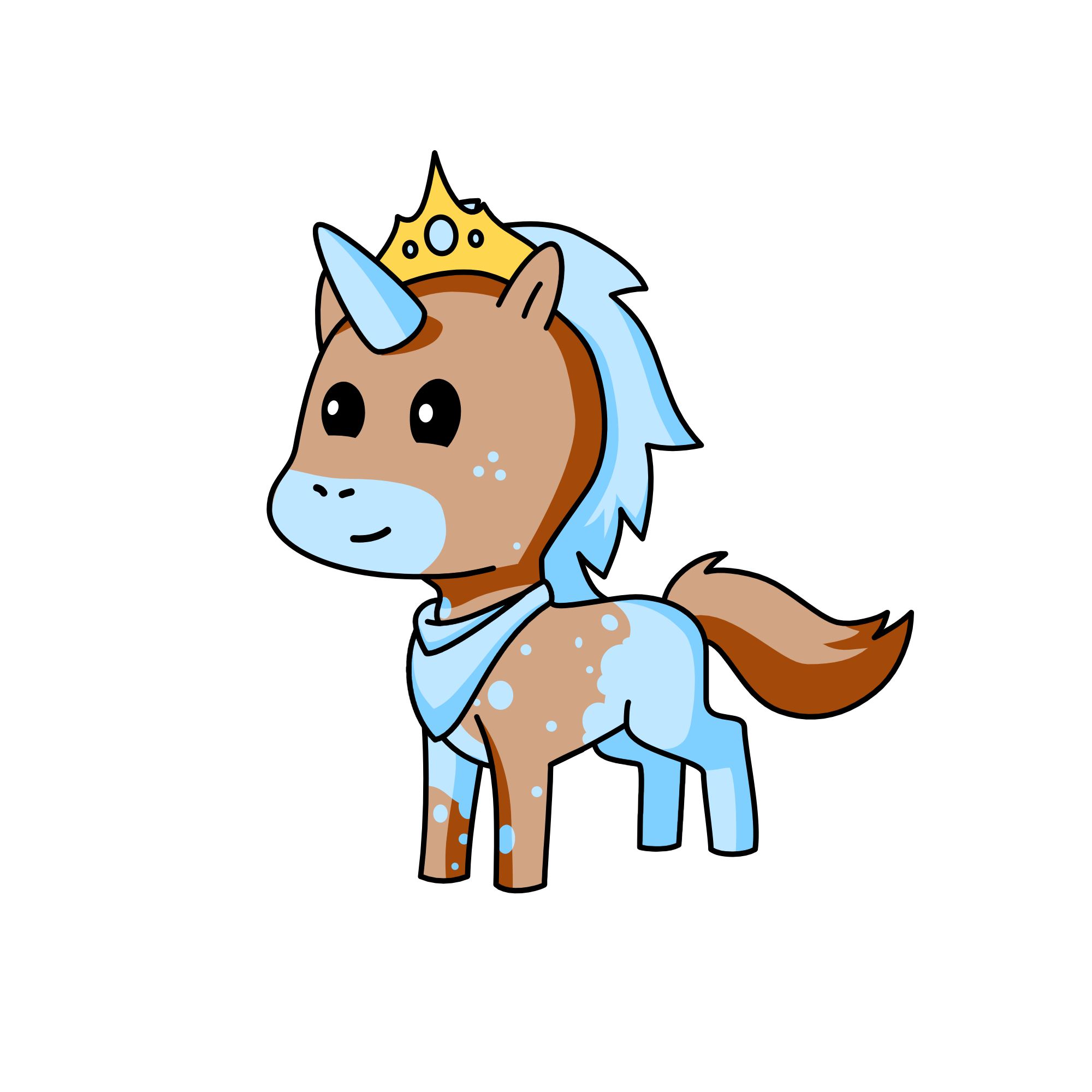 Snow Shoe, the unicorn