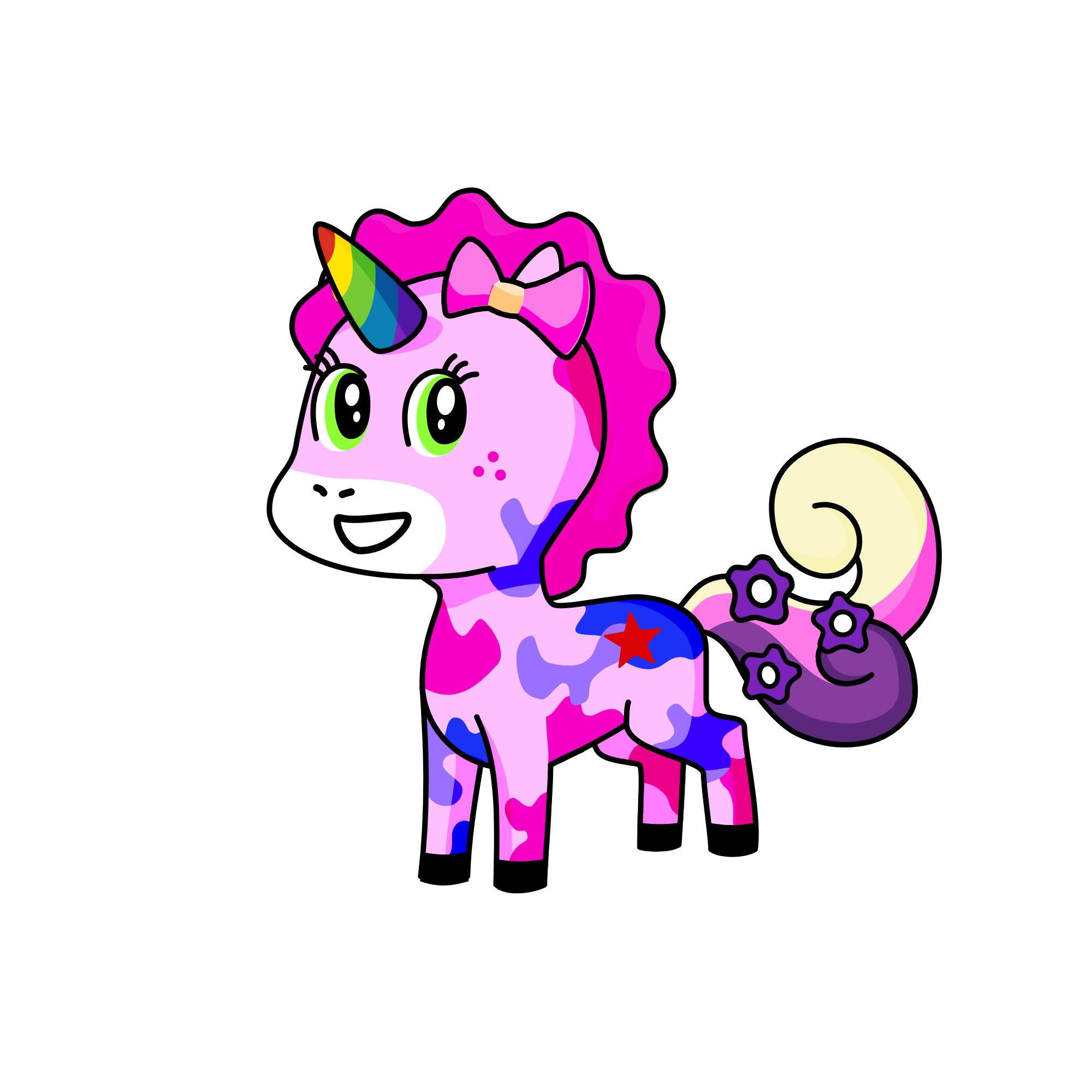 PRINCESS IN WONDERLAND, the unicorn